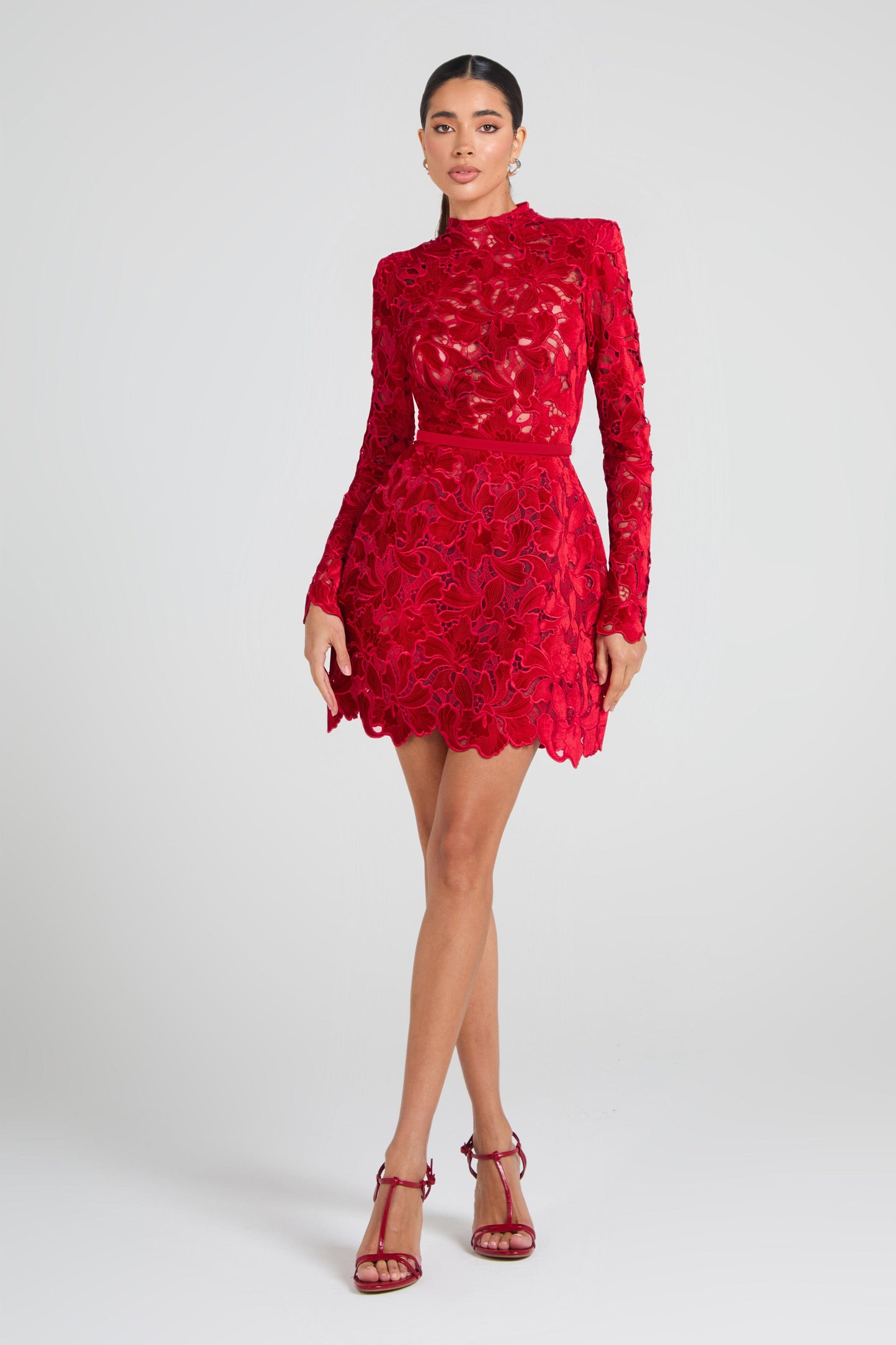 NADINE MERABI Dresses Lydia Red Dress