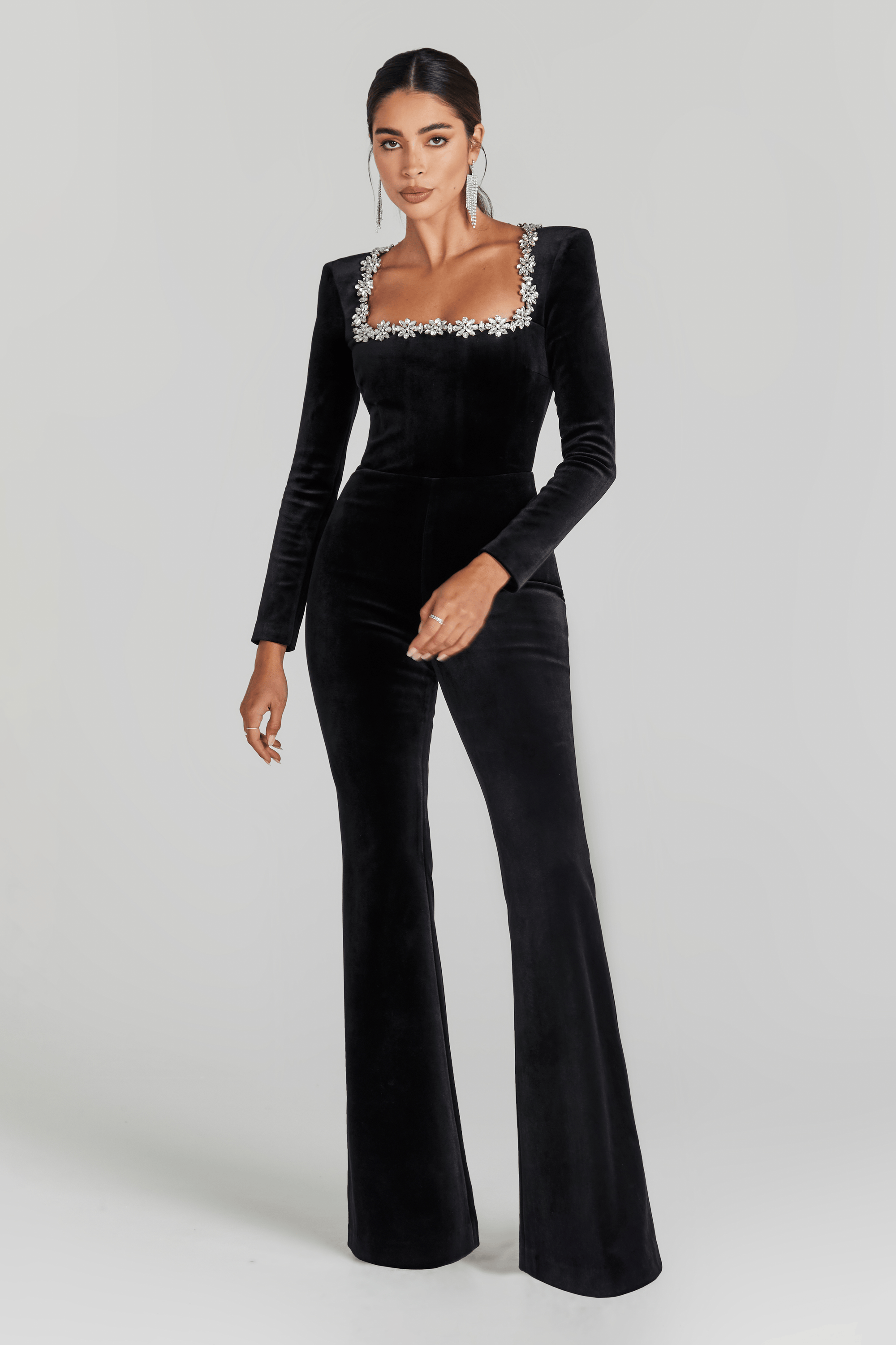 NADINE MERABI Jumpsuits Kimberly Black Jumpsuit
