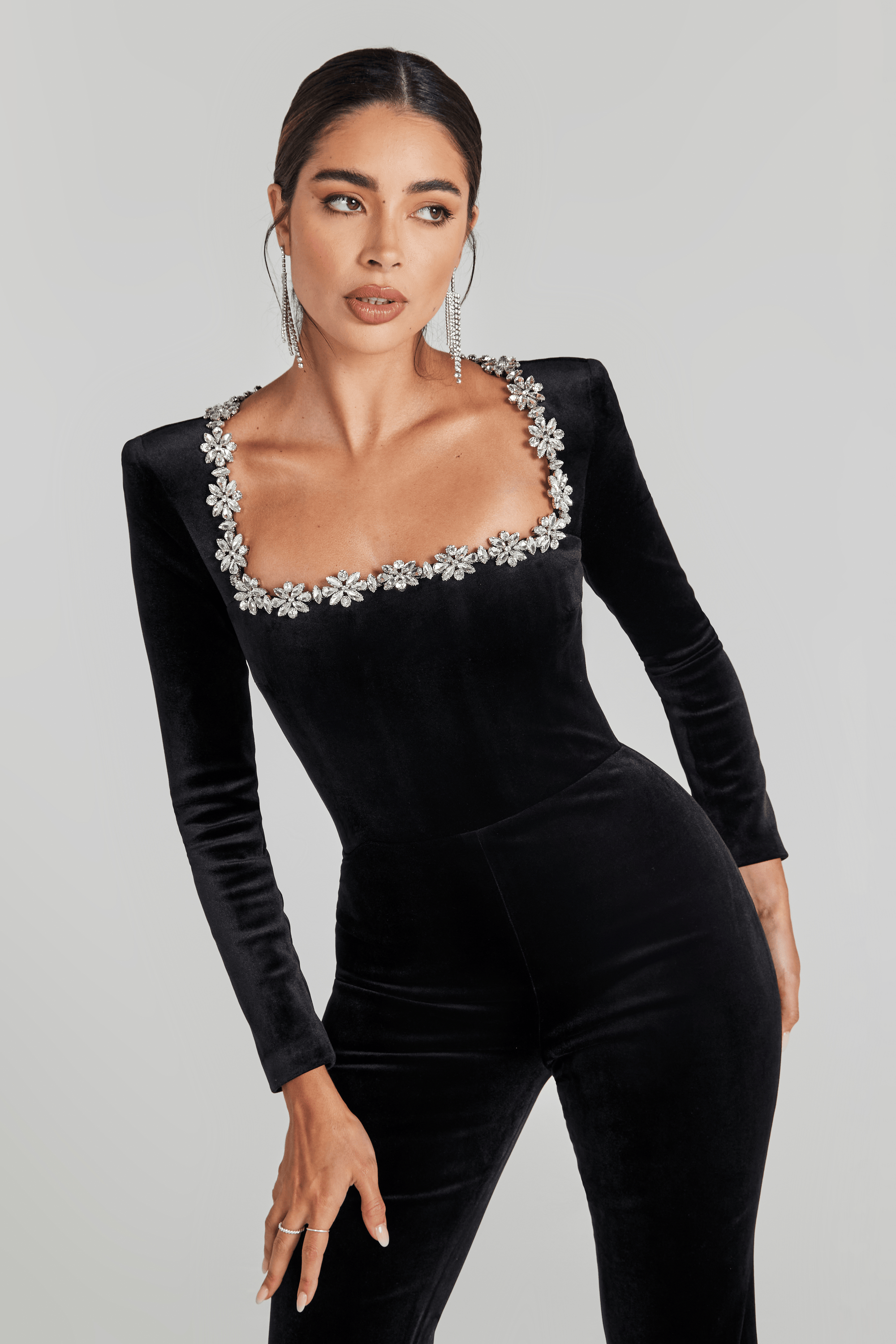 NADINE MERABI Jumpsuits Kimberly Black Jumpsuit
