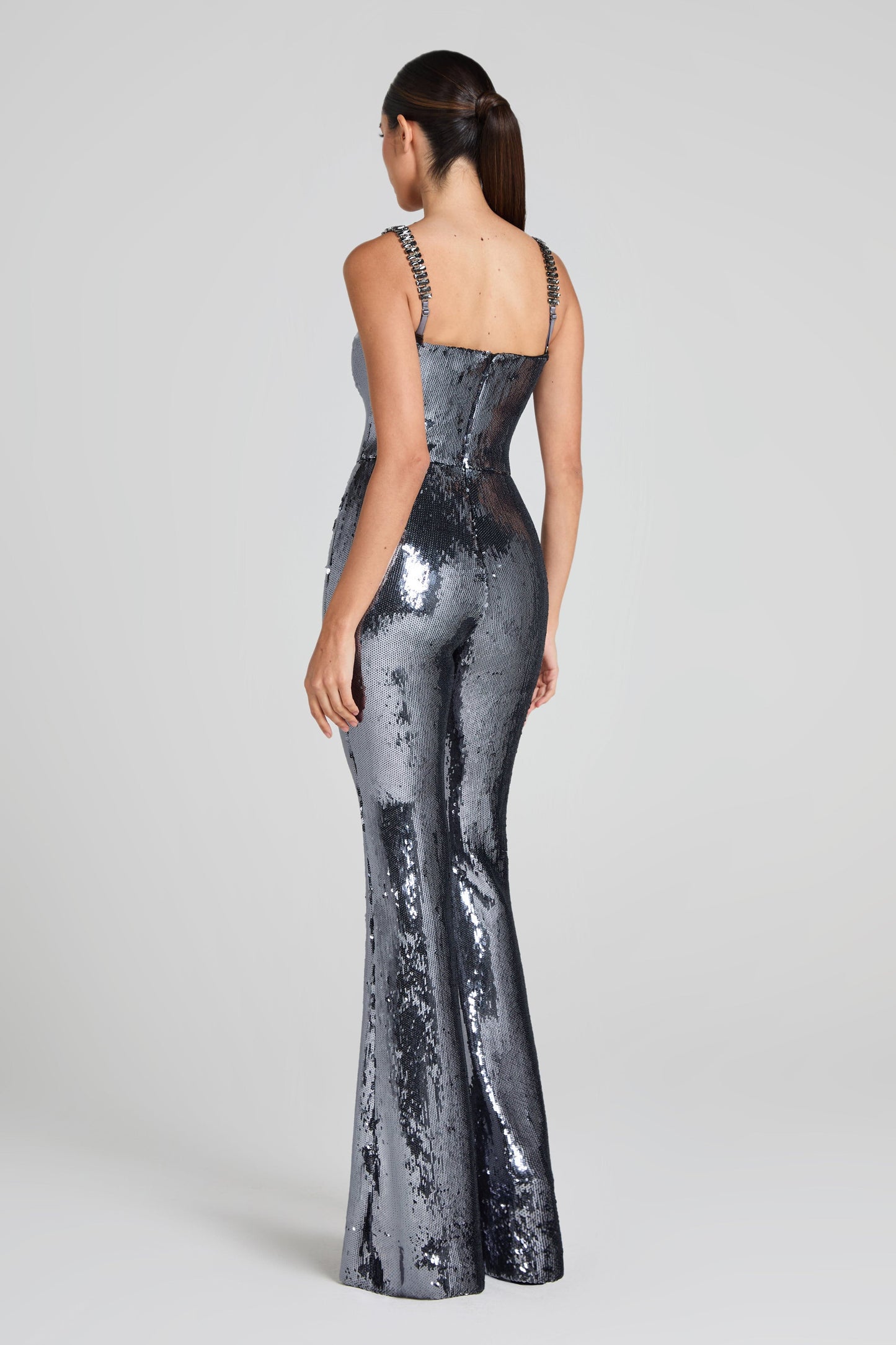 NADINE MERABI Jumpsuits Beverly Silver Jumpsuit