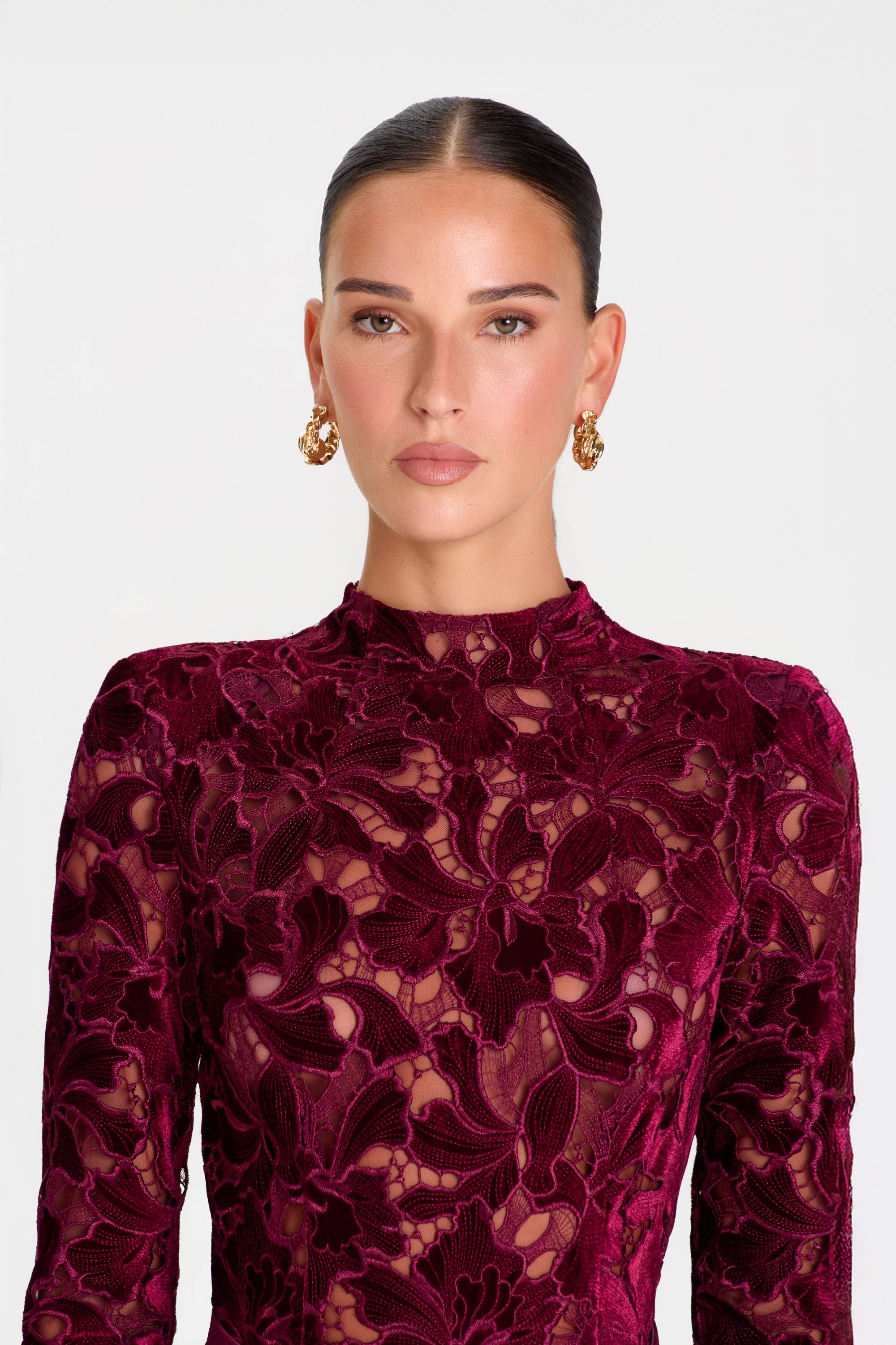 JUMPSUIT Jumpsuit Eleanor Burgundy Jumpsuit