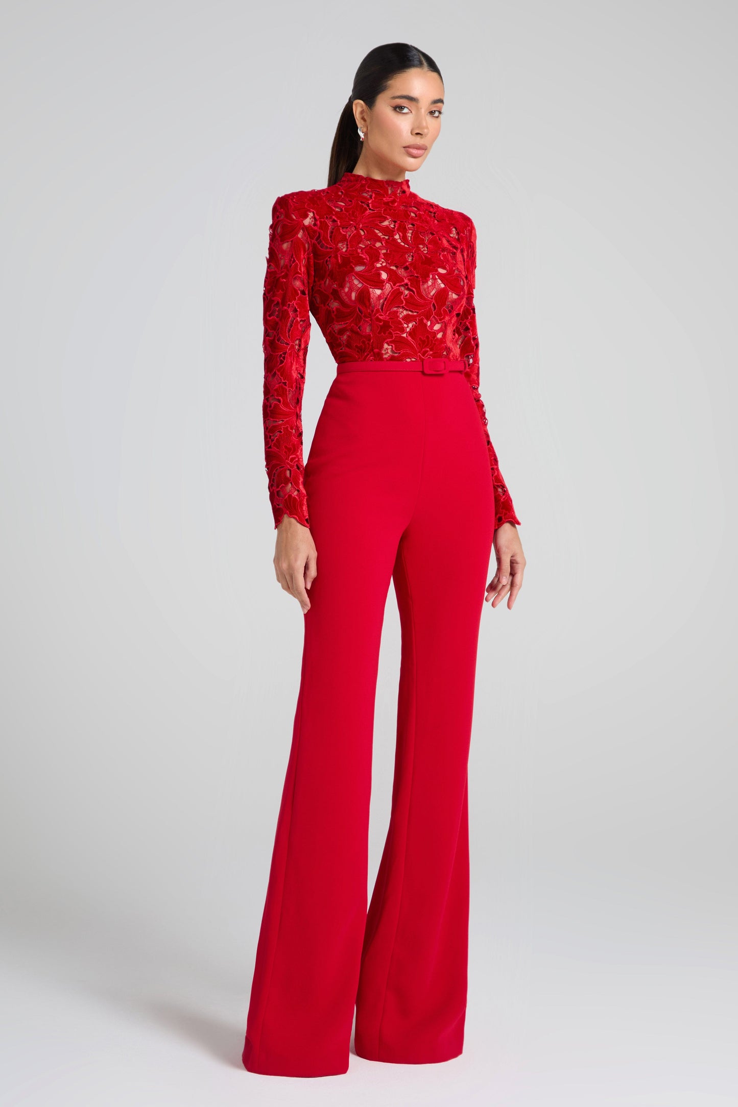 NADINE MERABI Jumpsuits Eleanor Red Jumpsuit