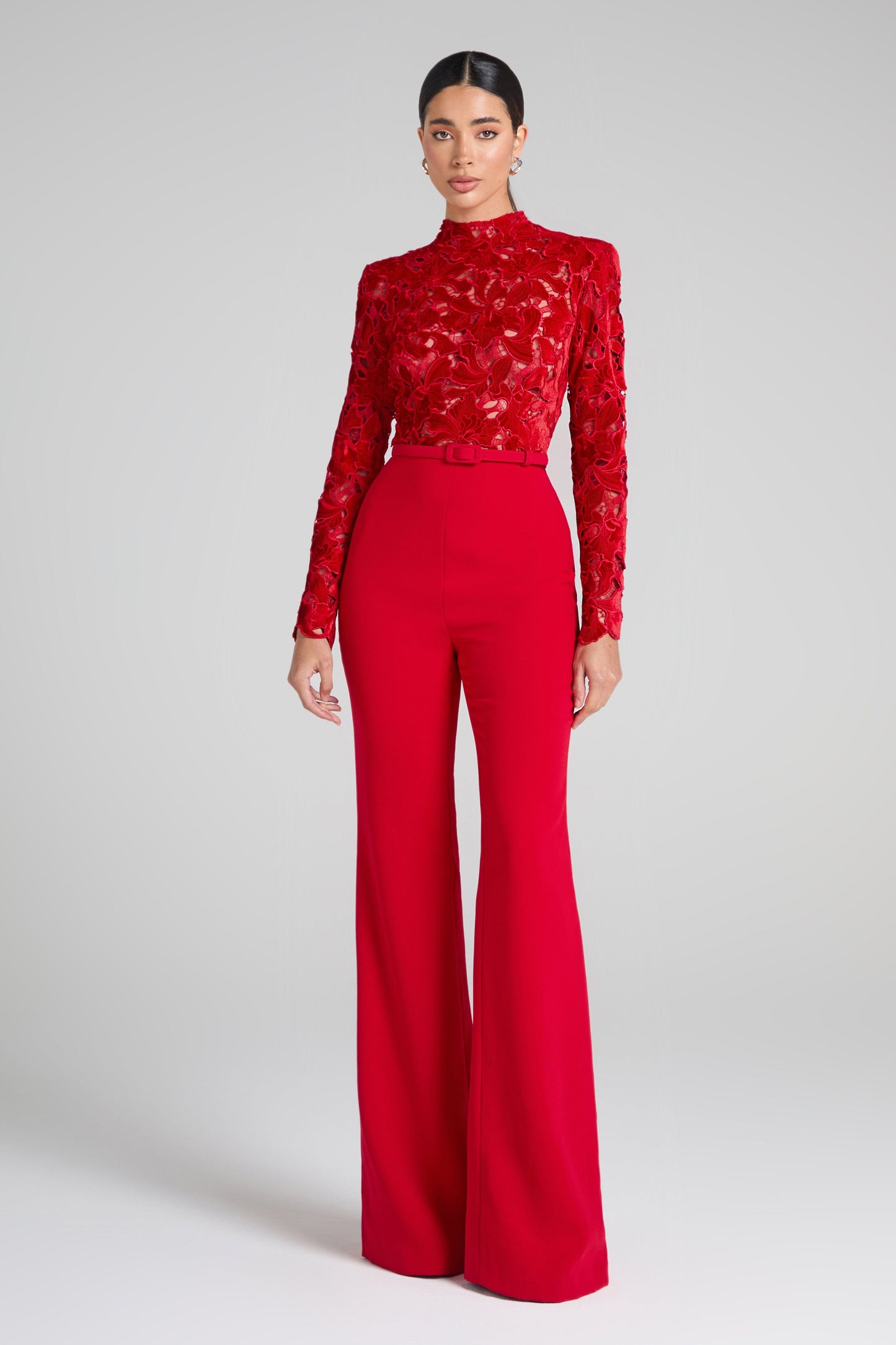 NADINE MERABI Jumpsuits Eleanor Red Jumpsuit