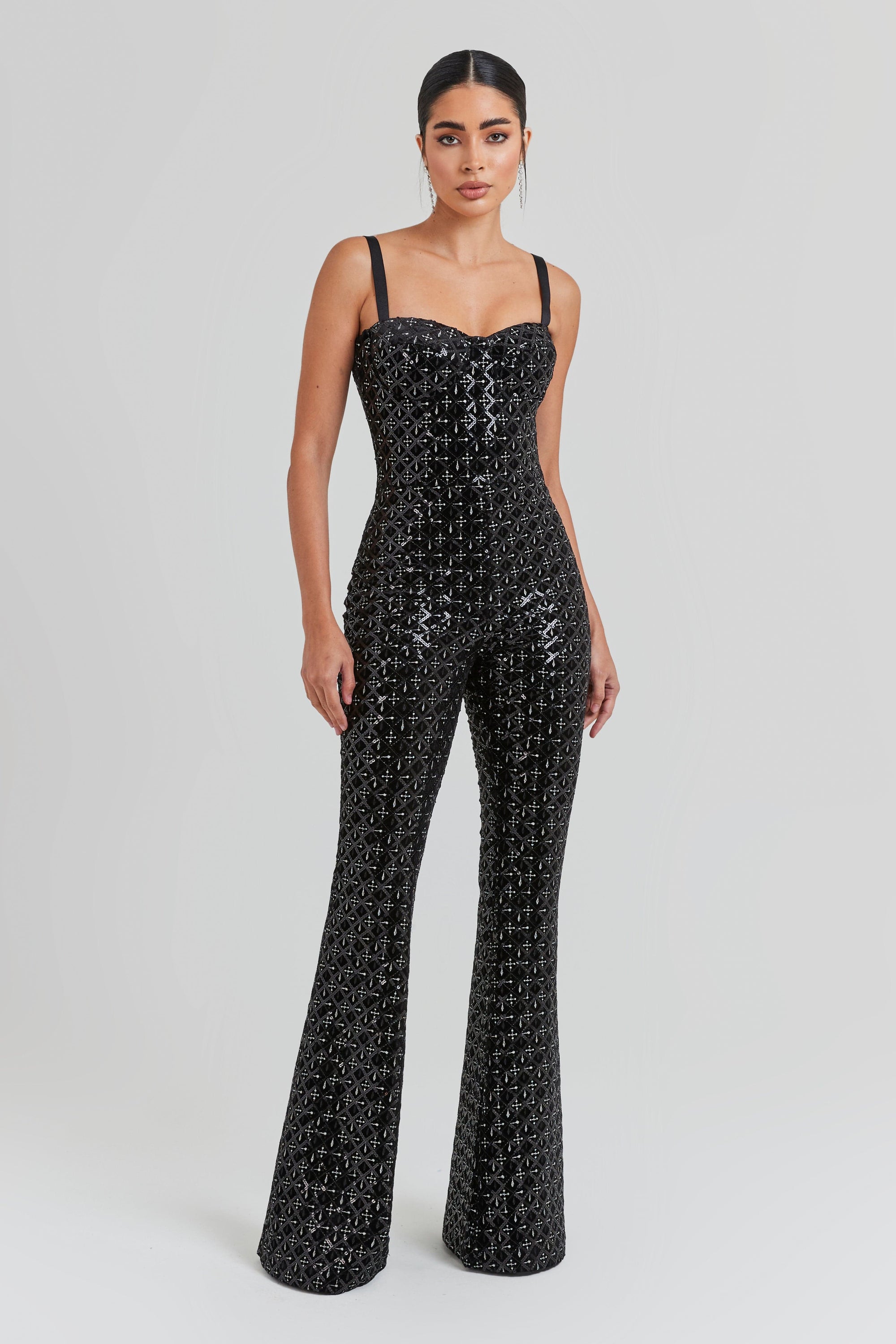 NADINE MERABI Jumpsuits Hailey Black Jumpsuit