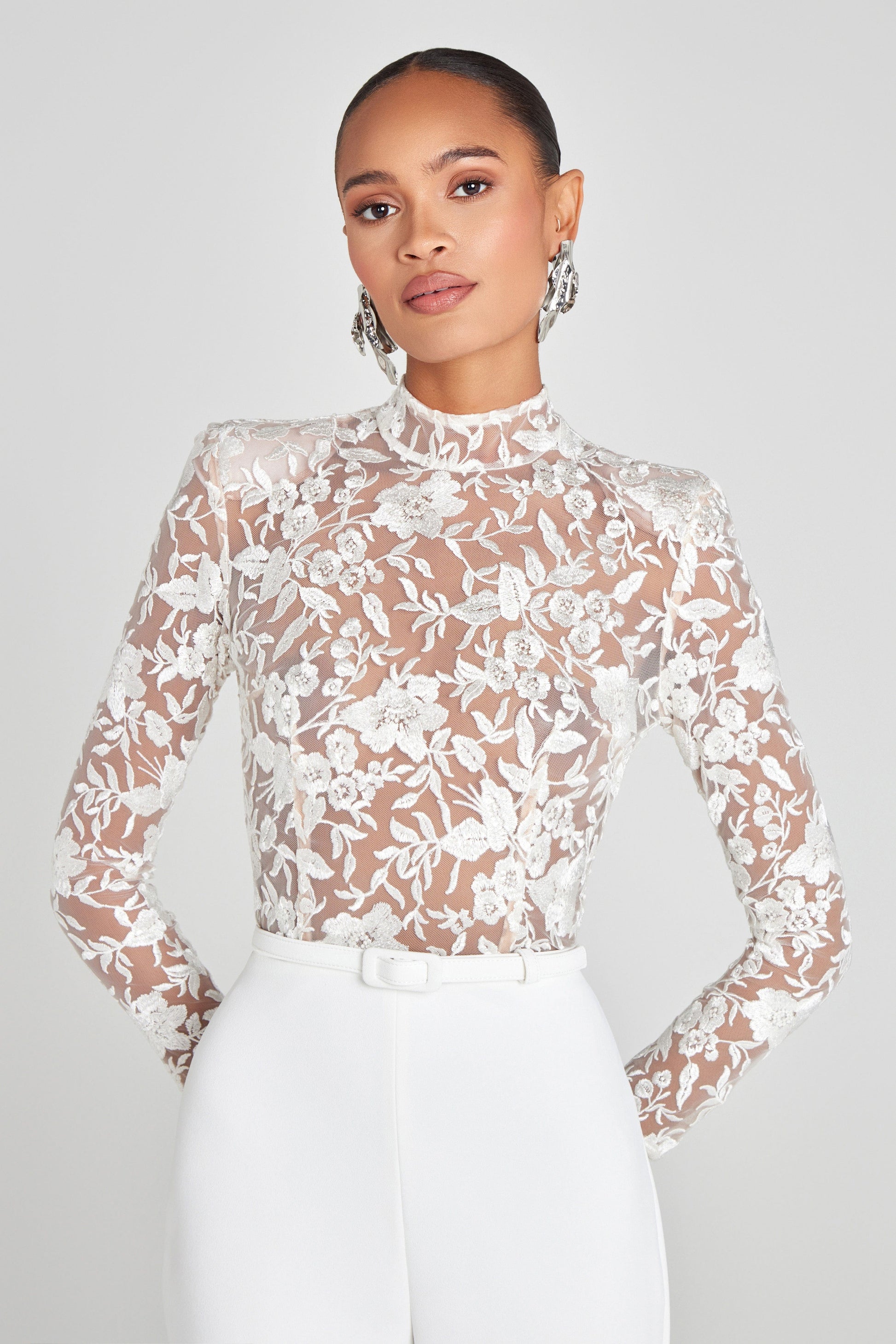 NADINE MERABI Jumpsuits Joanna White Jumpsuit