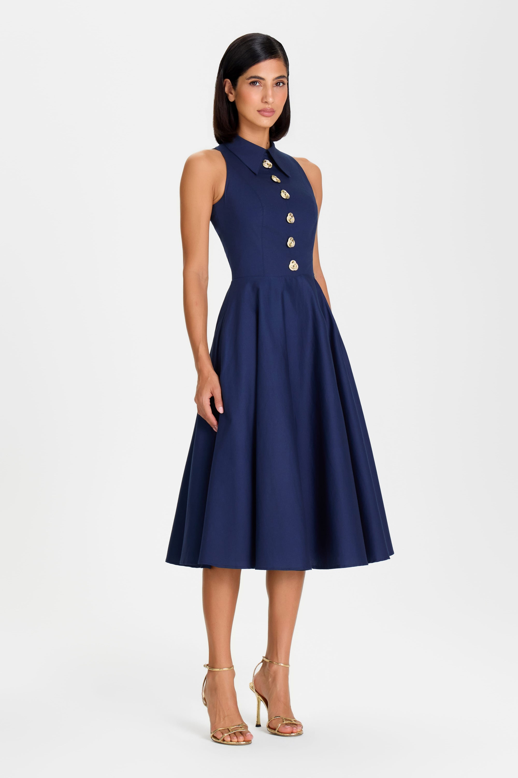 MIDI Dresses LAURA NAVY DRESS