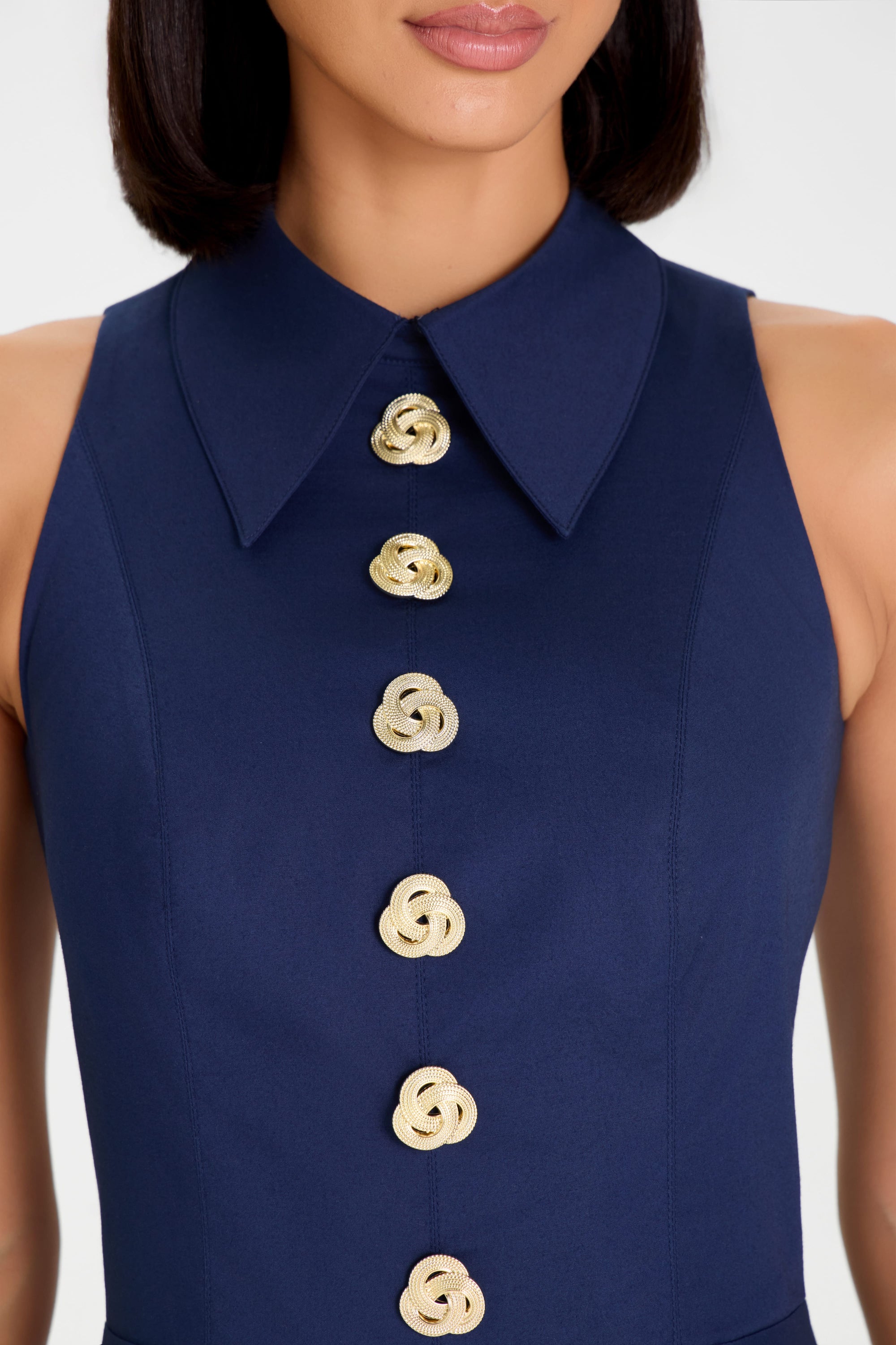 MIDI Dresses LAURA NAVY DRESS