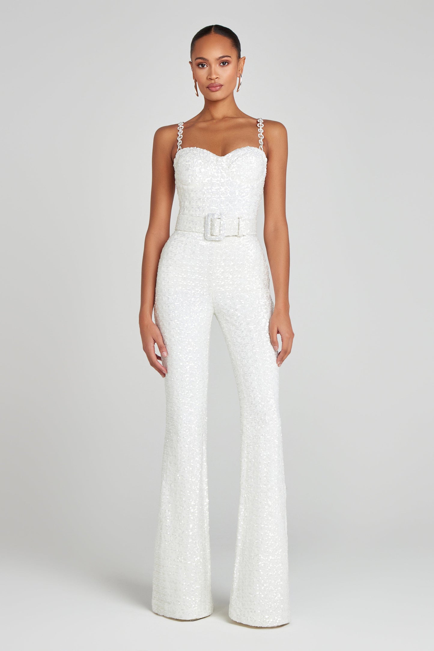 NADINE MERABI Jumpsuits LUCINDA White Jumpsuit
