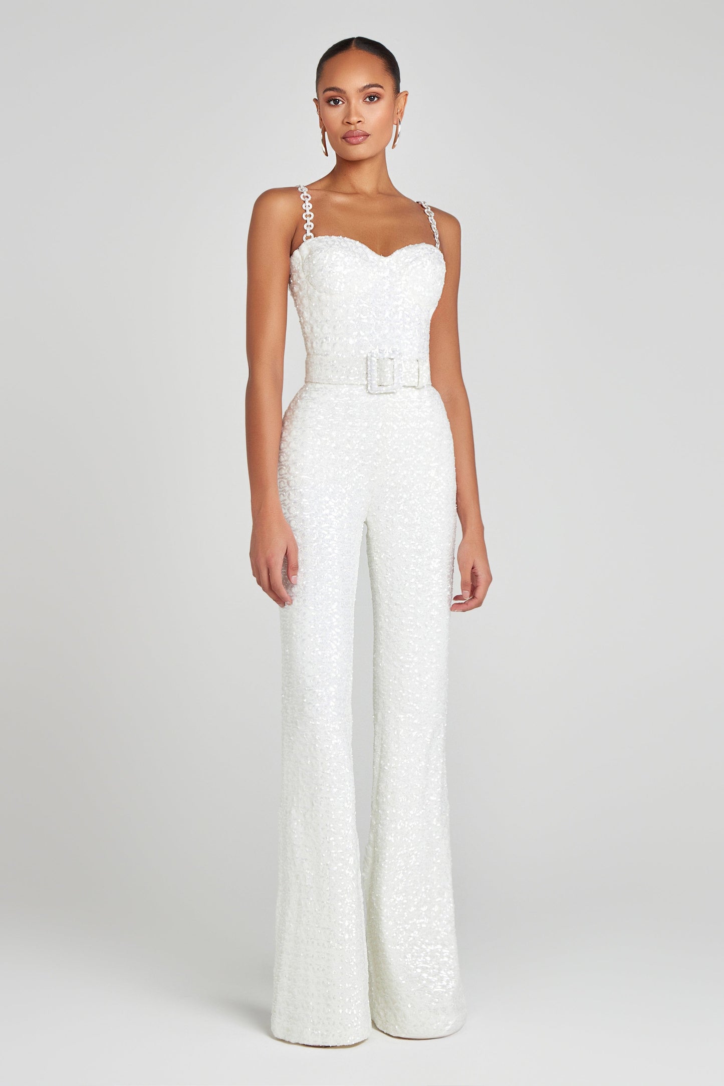NADINE MERABI Jumpsuits LUCINDA White Jumpsuit