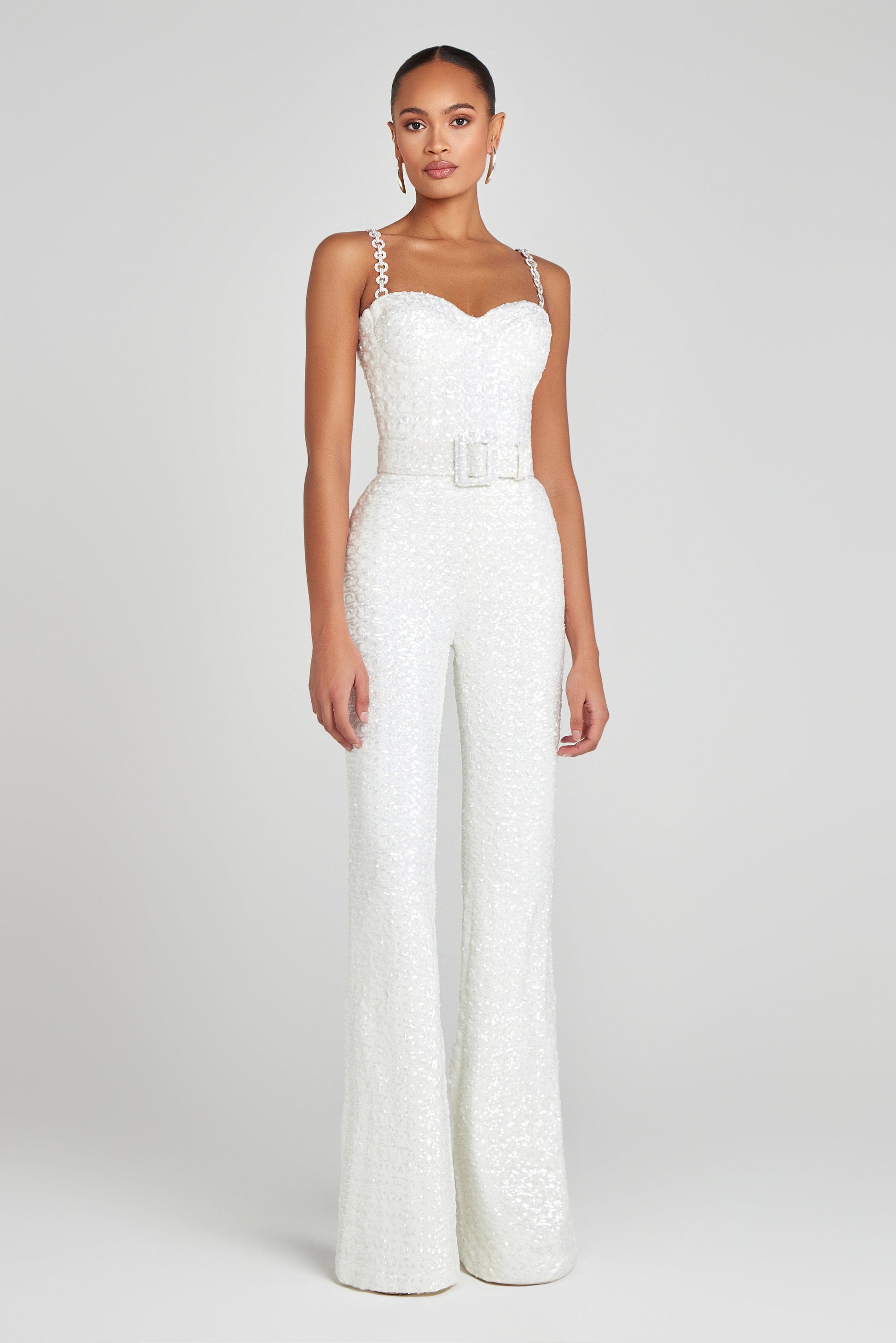 NADINE MERABI Jumpsuits LUCINDA White Jumpsuit