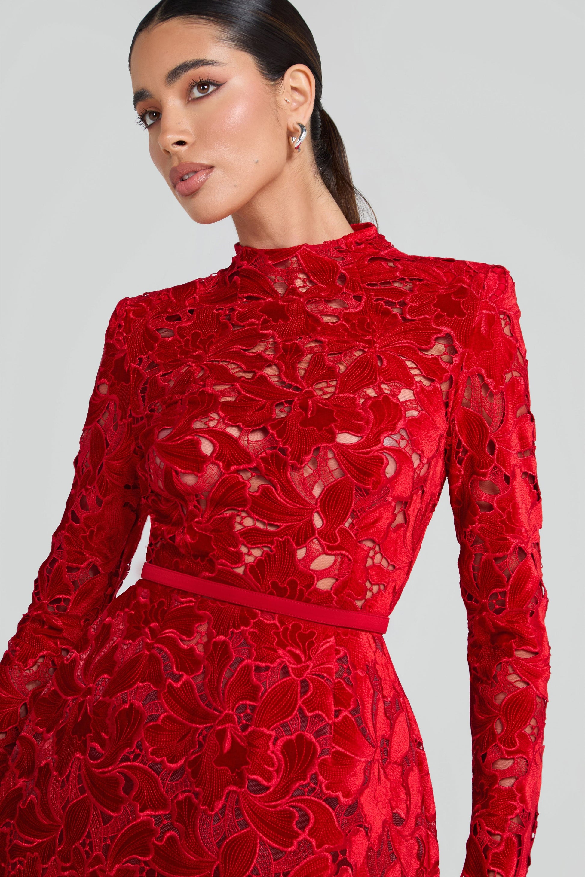 NADINE MERABI Dresses Lydia Red Dress