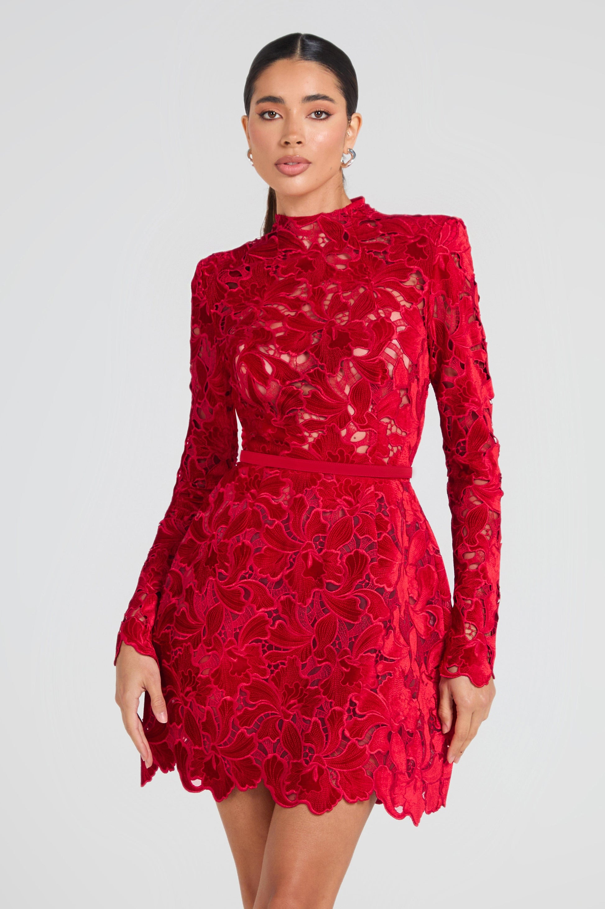 NADINE MERABI Dresses Lydia Red Dress
