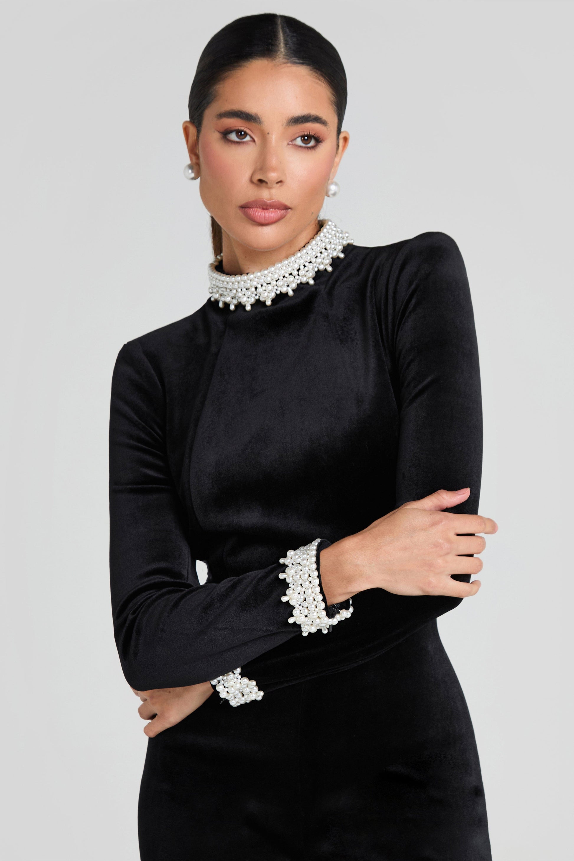 NADINE MERABI Jumpsuits Meghan Black Jumpsuit