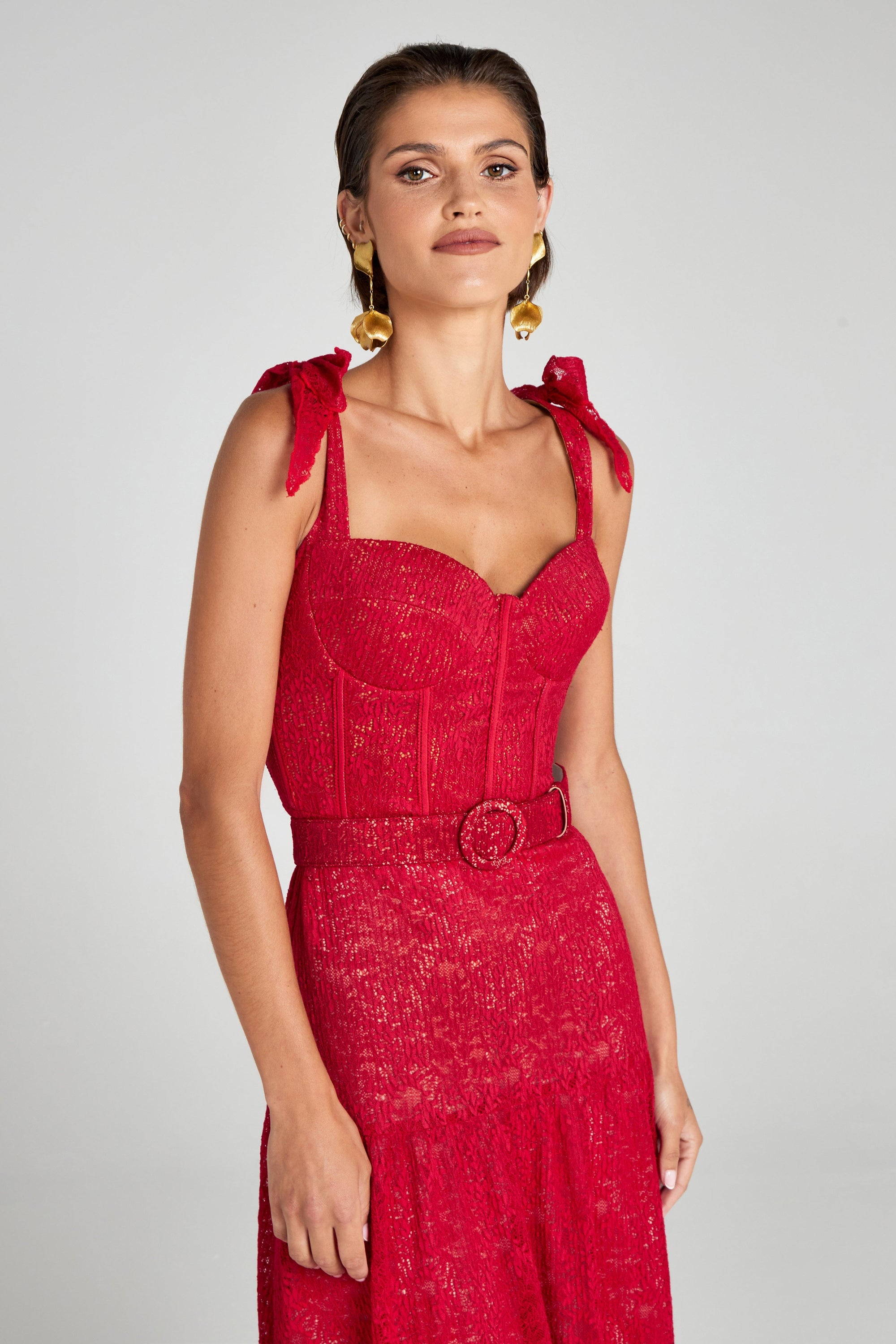 Nadine Merabi Dresses Miranda Red Dress