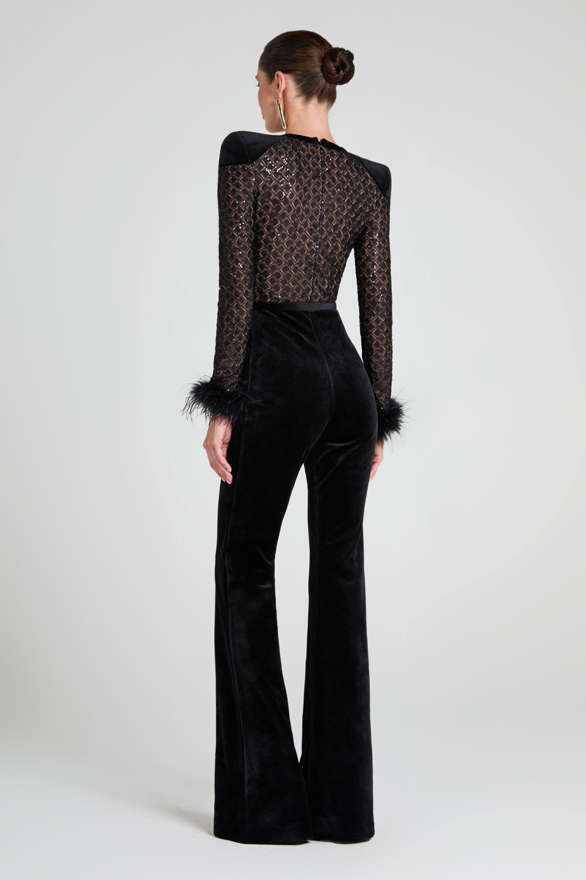 NADINE MERABI Jumpsuits Monique Black Jumpsuit