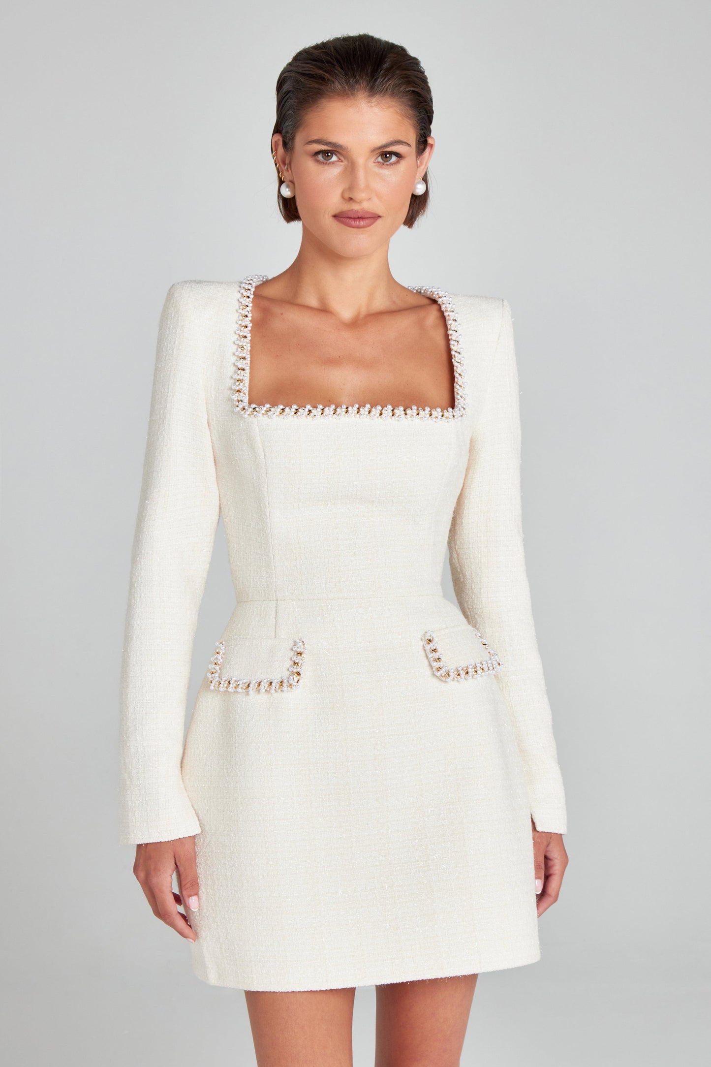 NADINE MERABI Dresses Natalie Ivory Dress