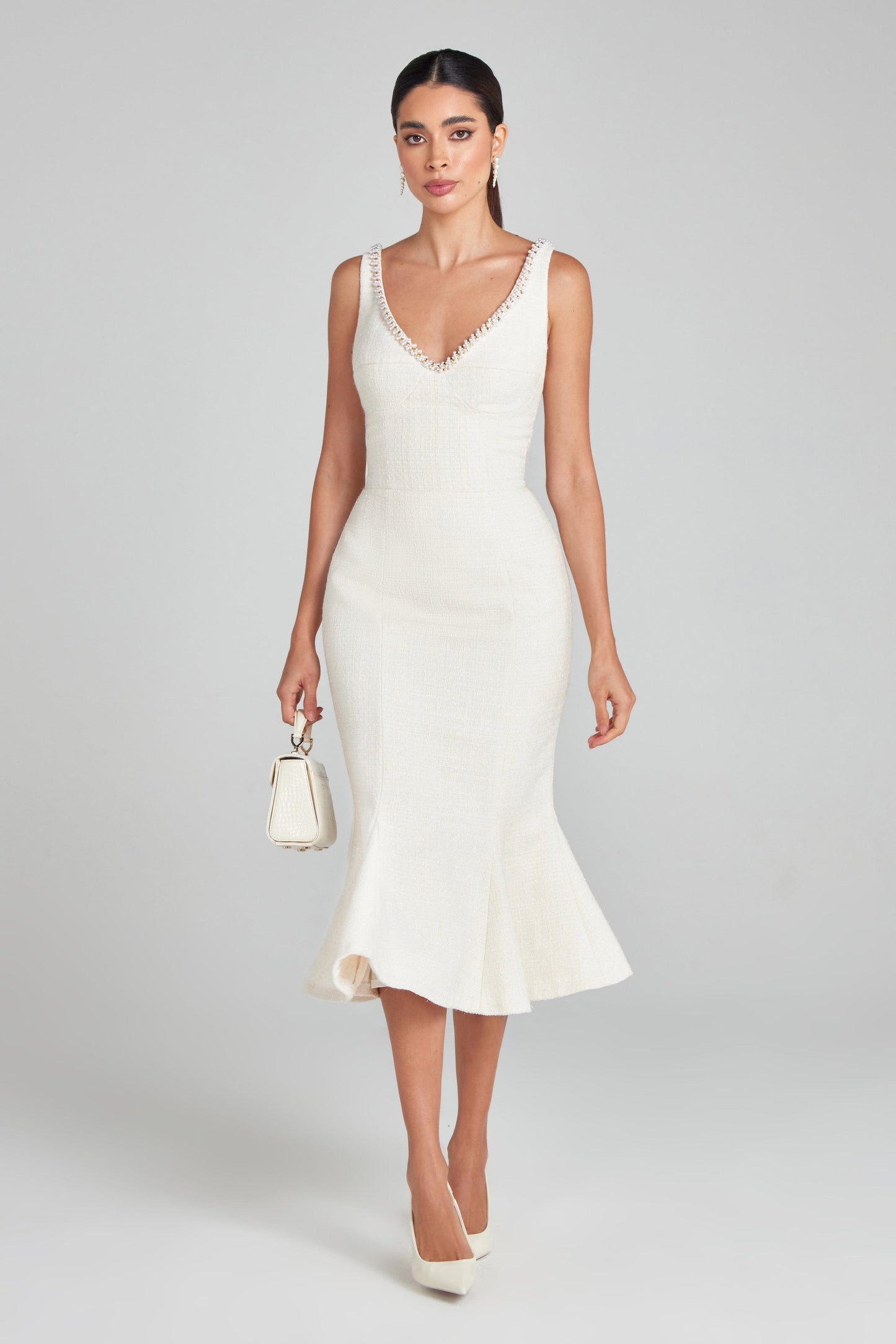 NADINE MERABI Dresses Penelope Ivory Dress