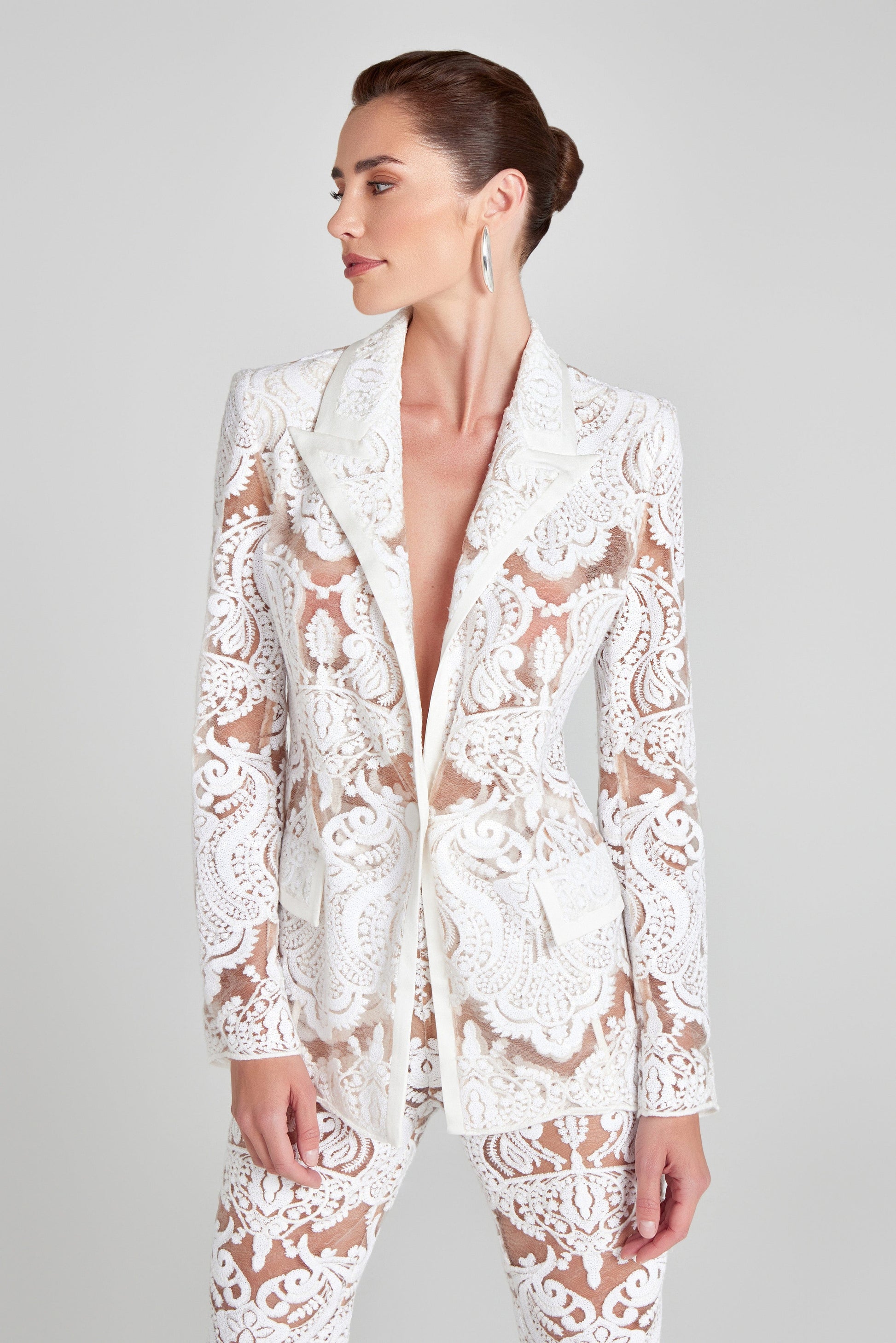 NADINE MERABI Blazer Piper White Blazer