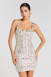 NADINE MERABI Dresses Tate Silver Dress