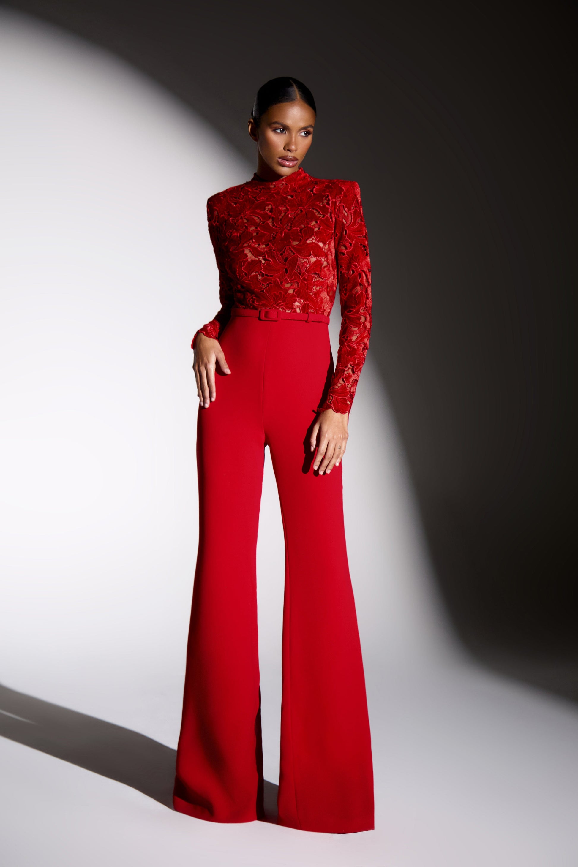 NADINE MERABI Jumpsuits Eleanor Red Jumpsuit