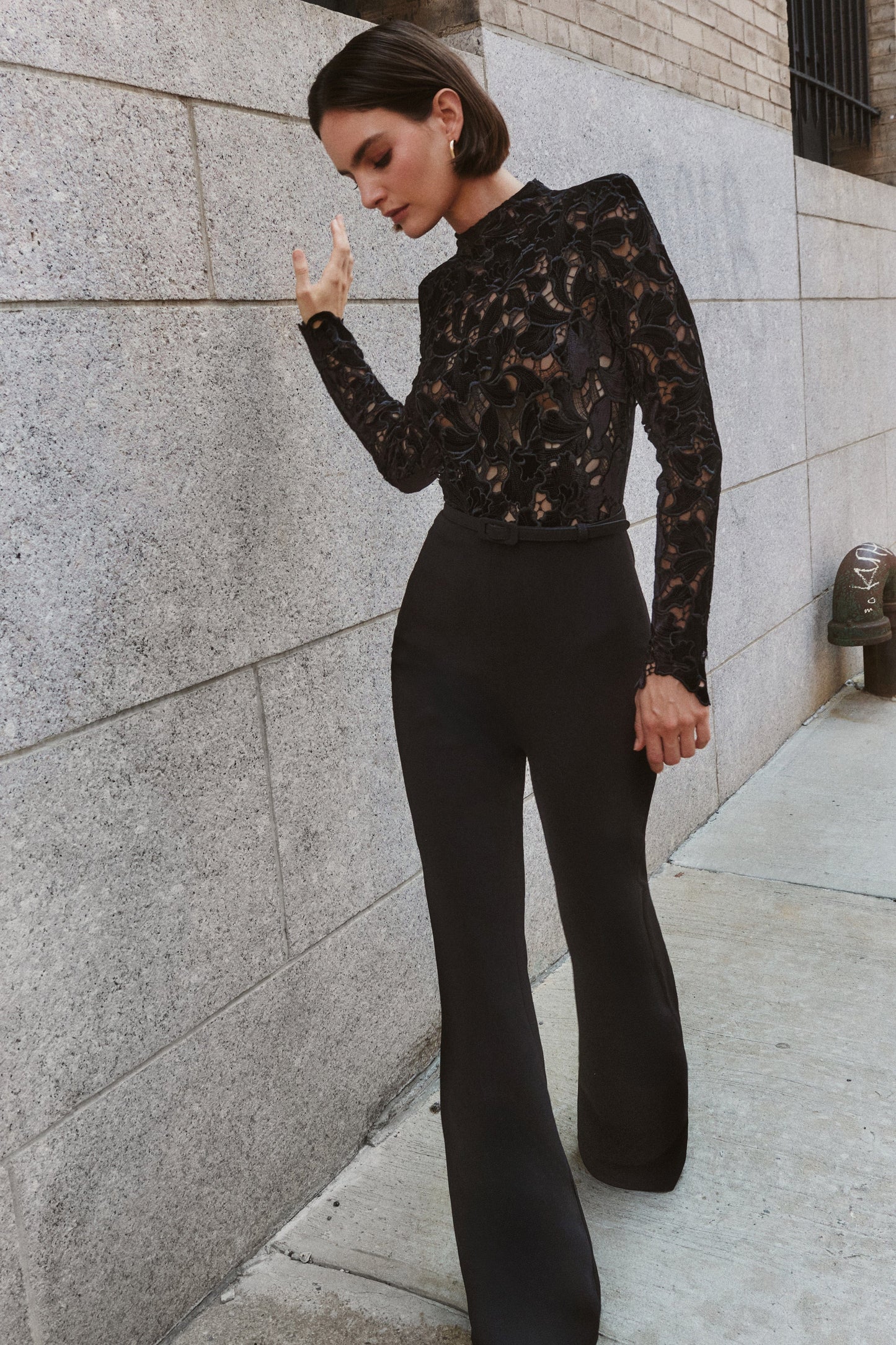 NADINE MERABI Jumpsuits Eleanor Black Jumpsuit