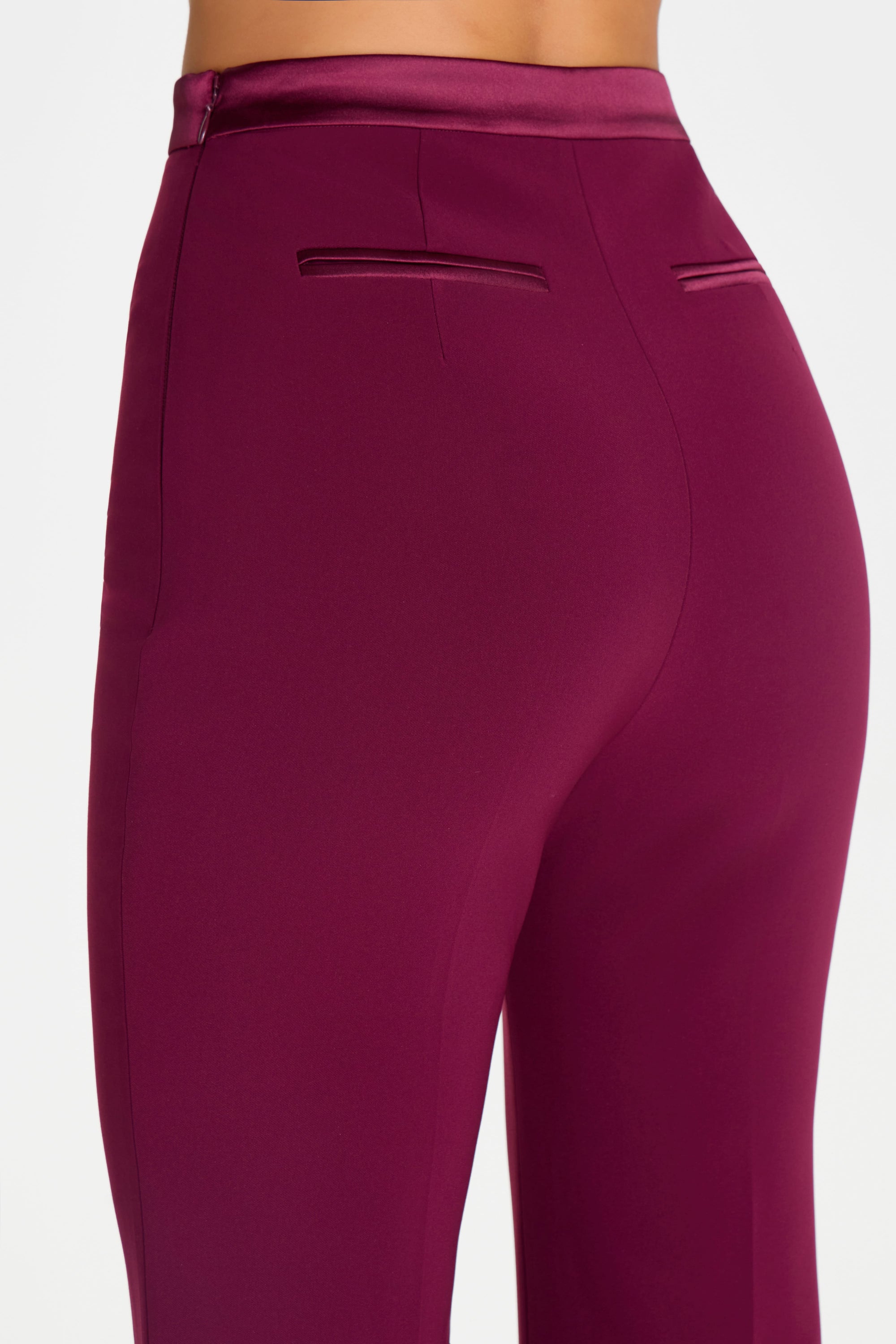 TROUSER Trousers CHARLOTTE BURGUNDY TROUSERS