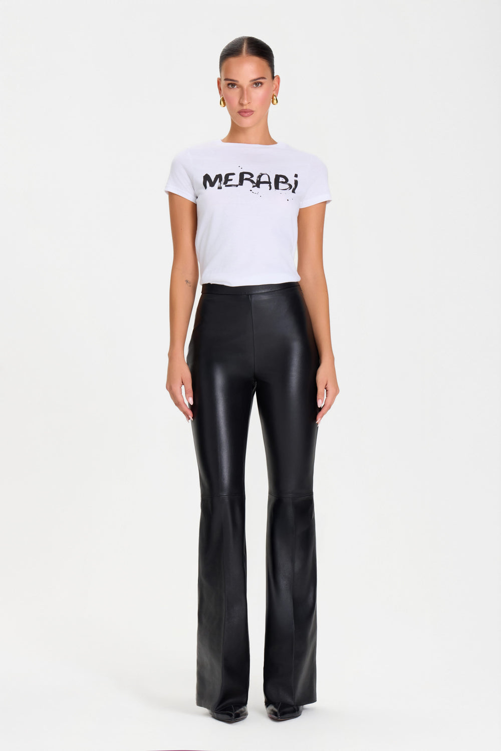 TOP Tops MERABI WHITE LOGO T-SHIRT