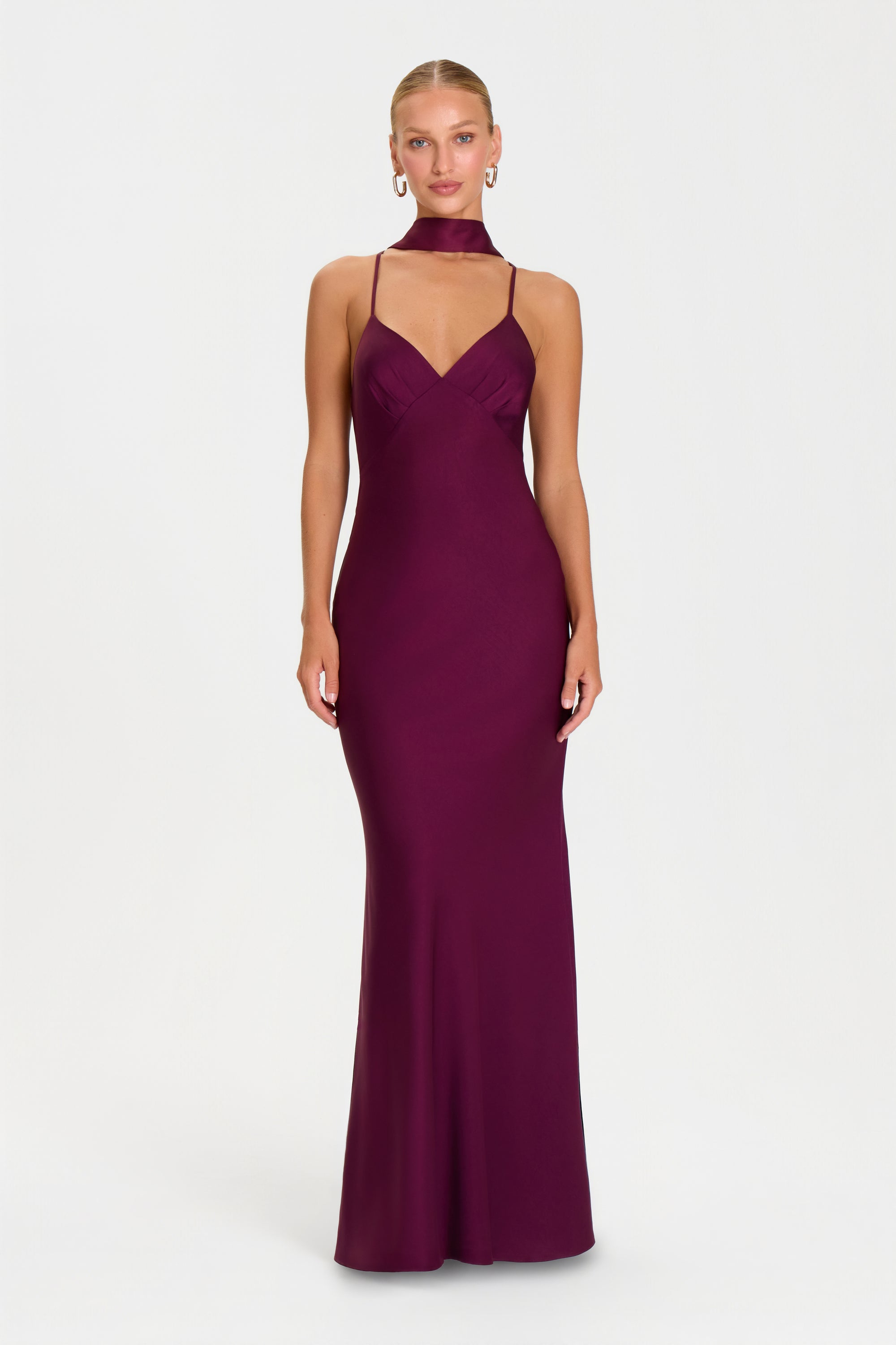 MADISON BURGUNDY DRESS