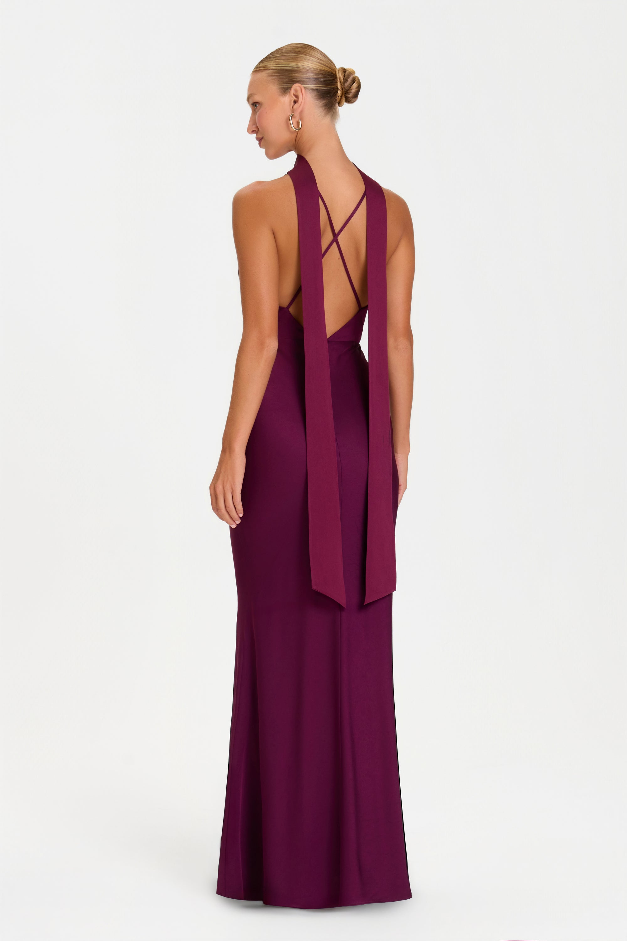 MADISON BURGUNDY DRESS