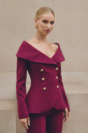 ABIGAIL BURGUNDY TOP