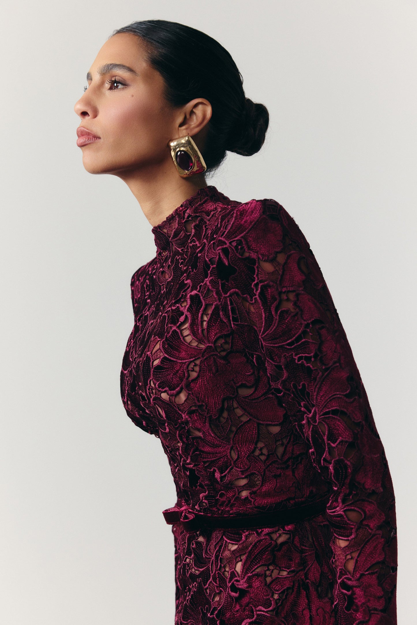 MIDI Dresses Diane Burgundy Dress