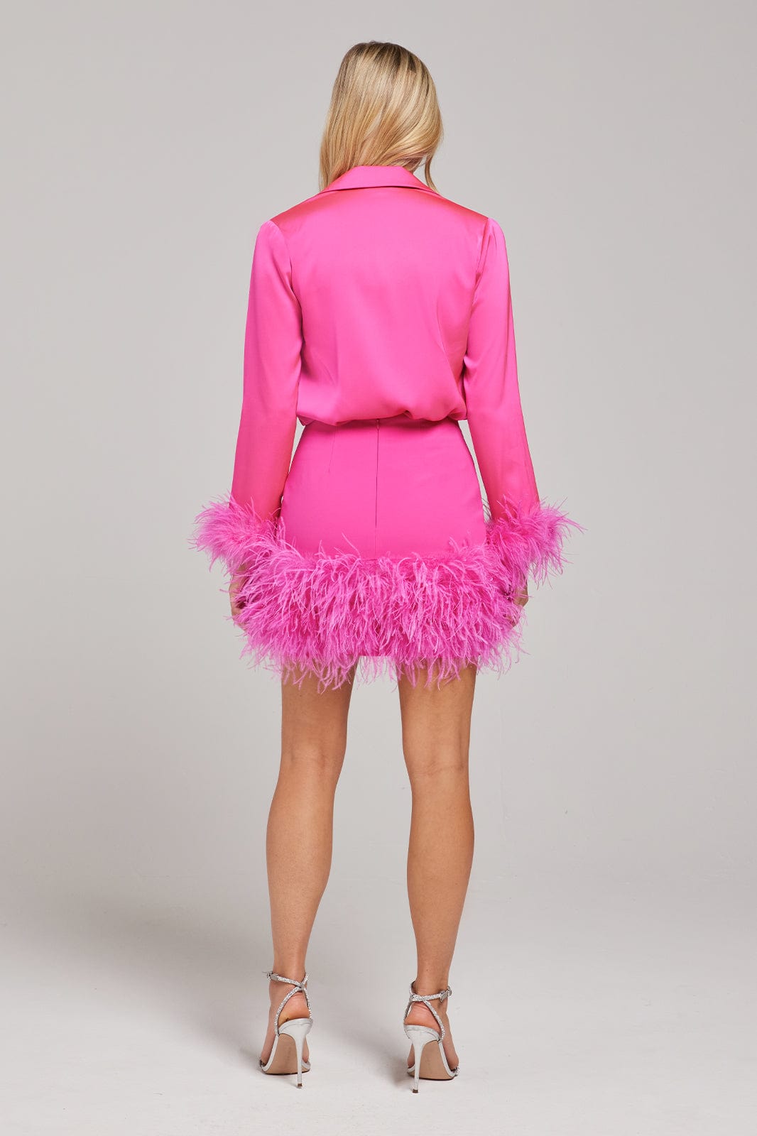 NADINE MERABI Tops Taylor Hot Pink Shirt