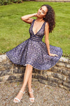 How to accessorise a navy blue dress for a wedding