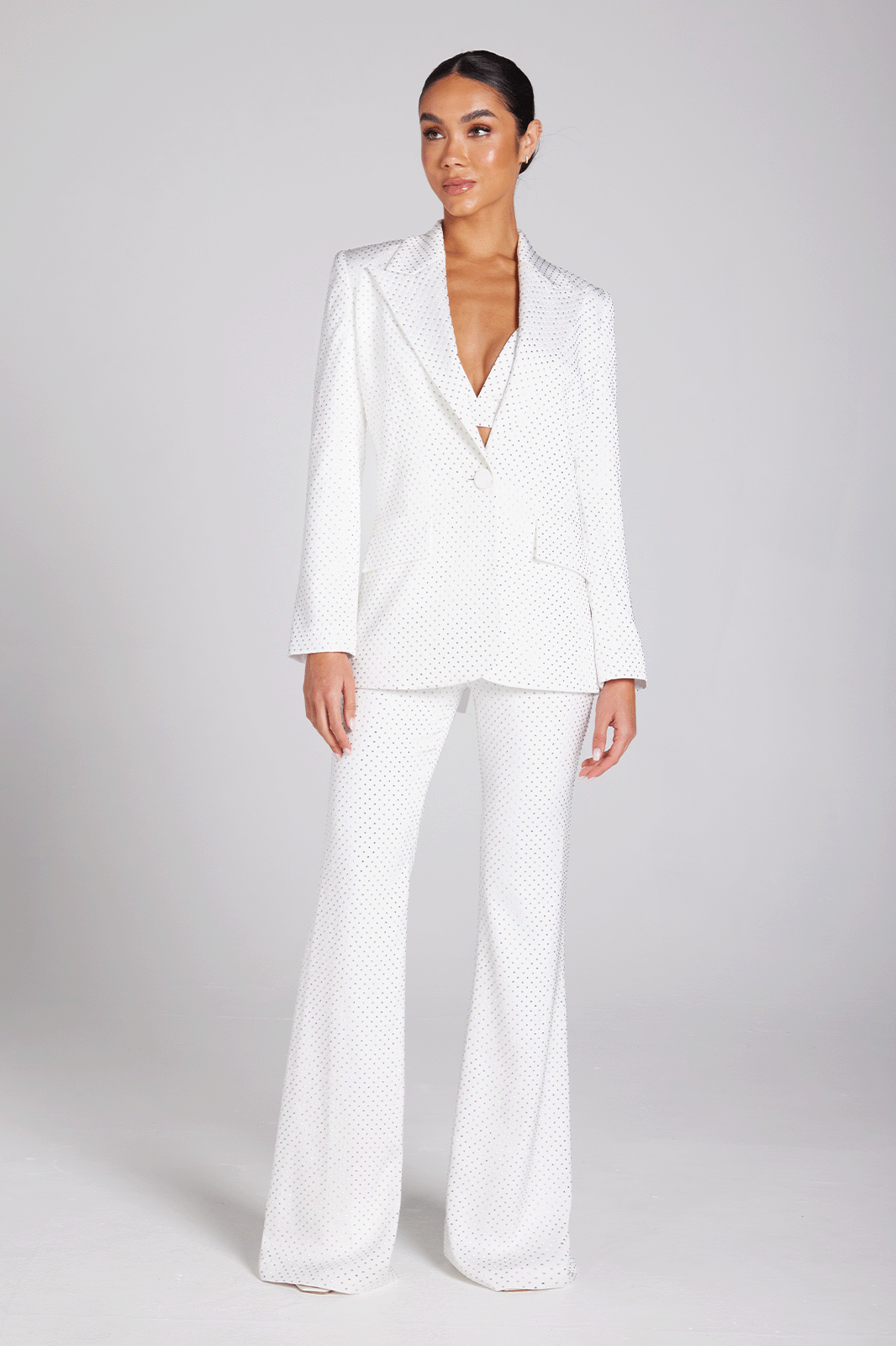 Kira White Blazer Tailleurs de mariage The Wedding Explorer Kira White Blazer Tailleurs de mariage The Wedding Explorer