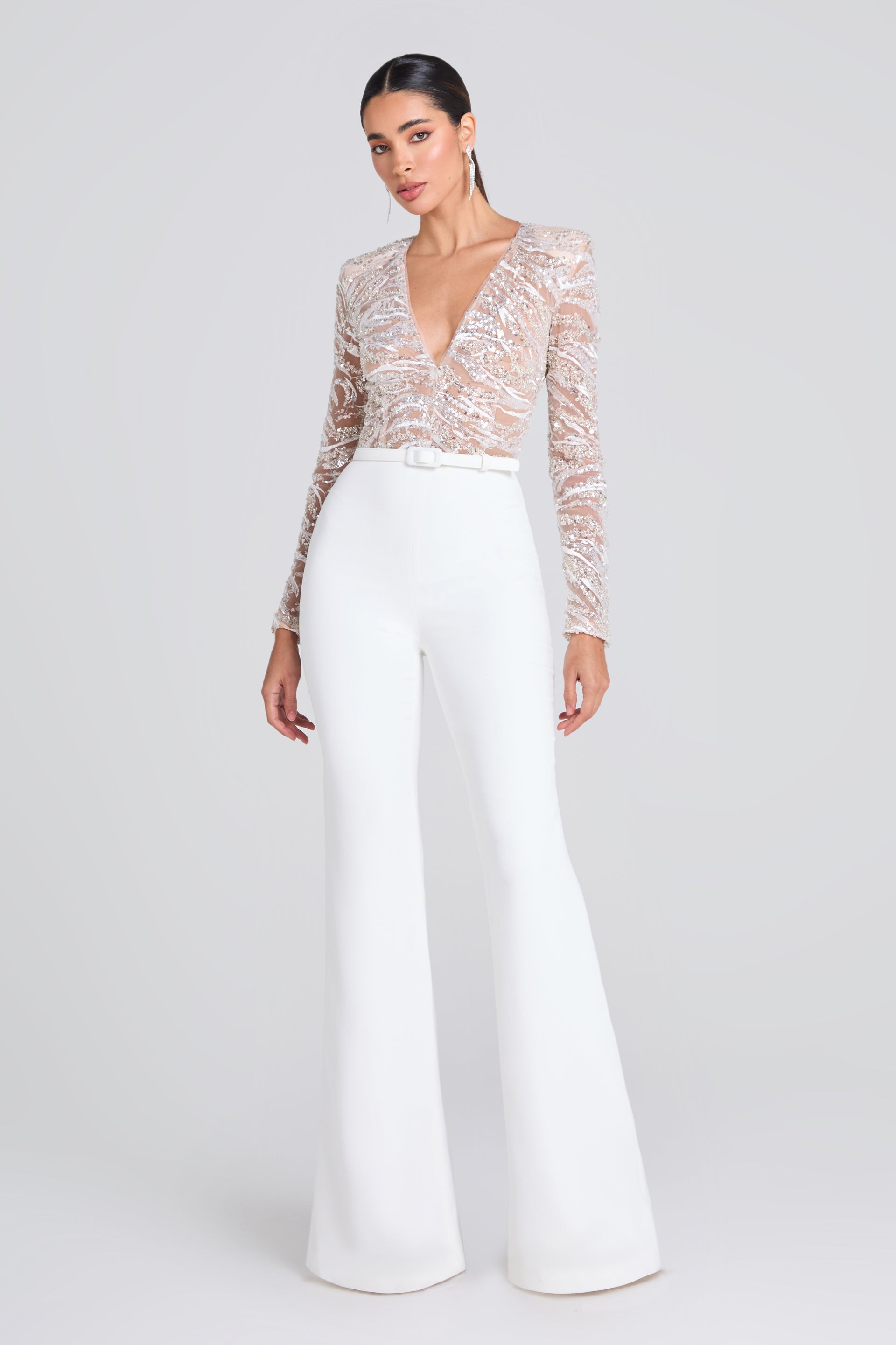 Alexa White Jumpsuit Combinaisons mariage The Wedding Explorer