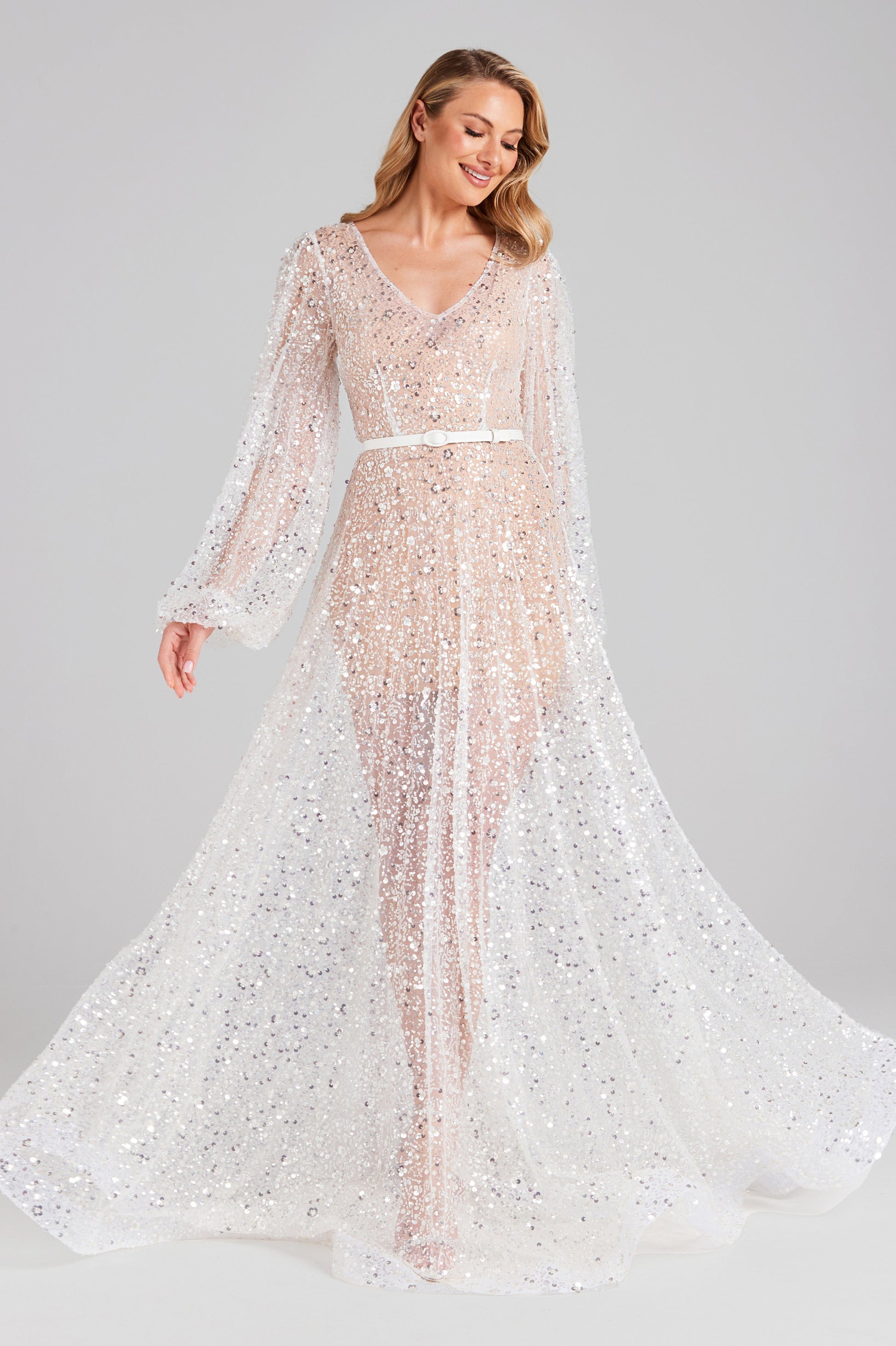 whitney sequin maxi dress in white Whitney Ivory Jacquard Strapless Twist-Front Maxi Dress