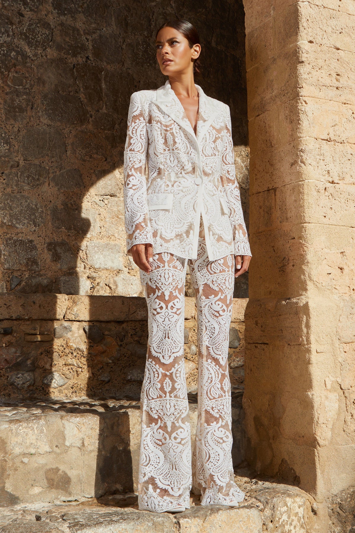 NADINE MERABI Trousers Piper White Trousers