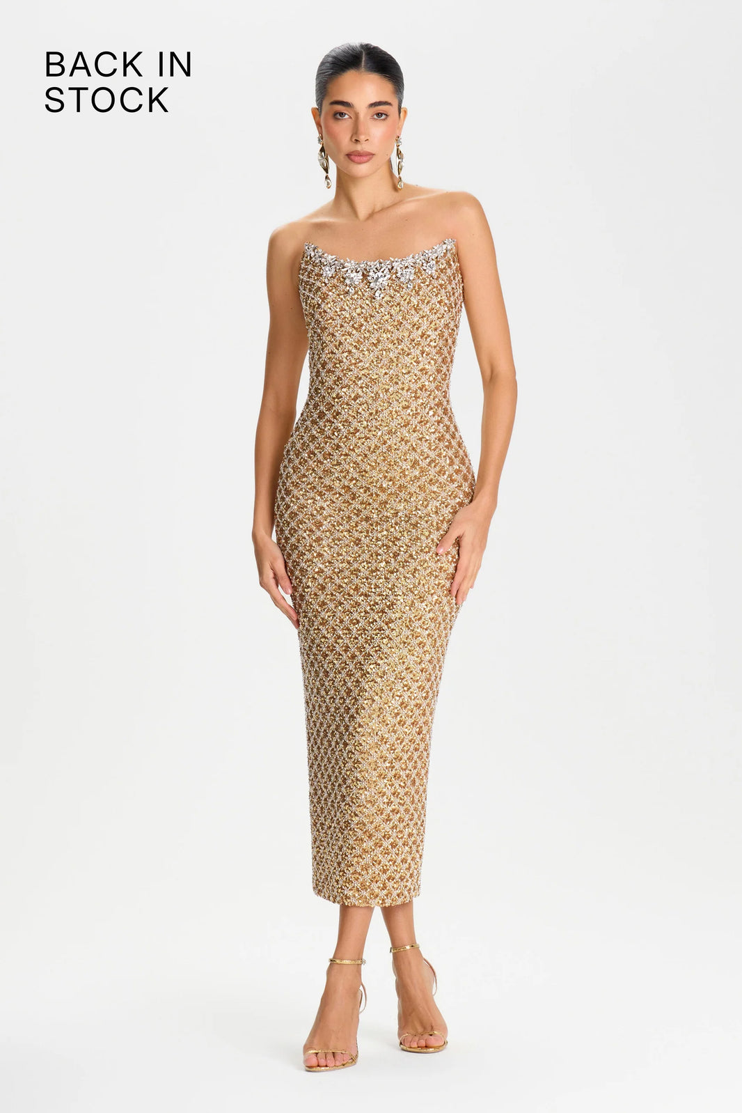 Isabella Gold Dress