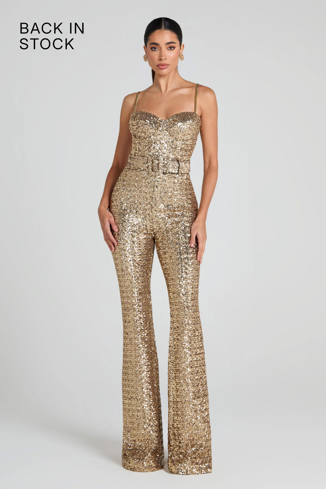 LUCINDA GOLD JUMPSUIT