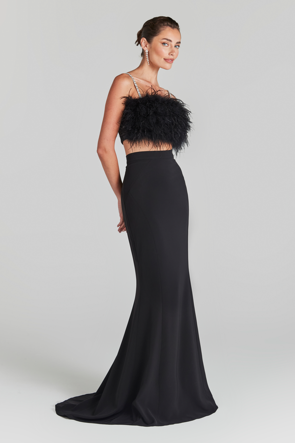 Carolina Black Maxi Skirt