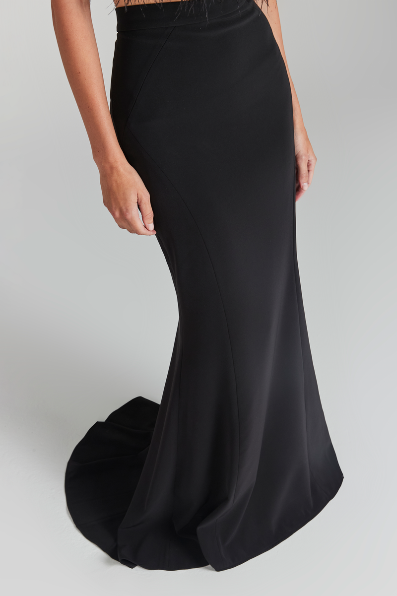 Carolina Black Maxi Skirt