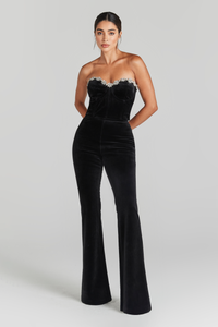 Davina Black Corset Top