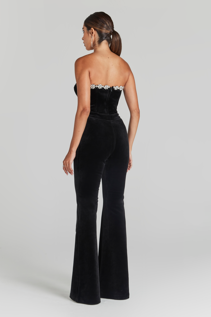 Davina Black Corset Top