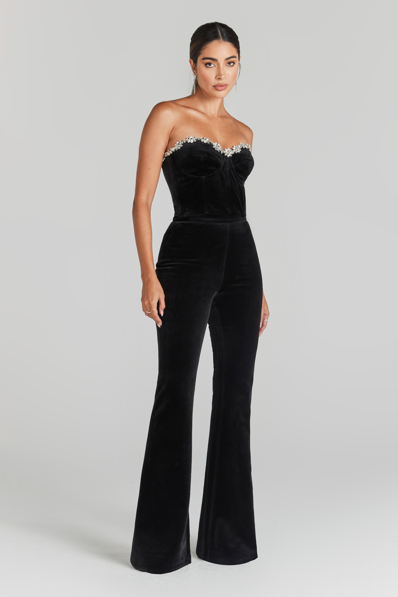 Davina Black Corset Top