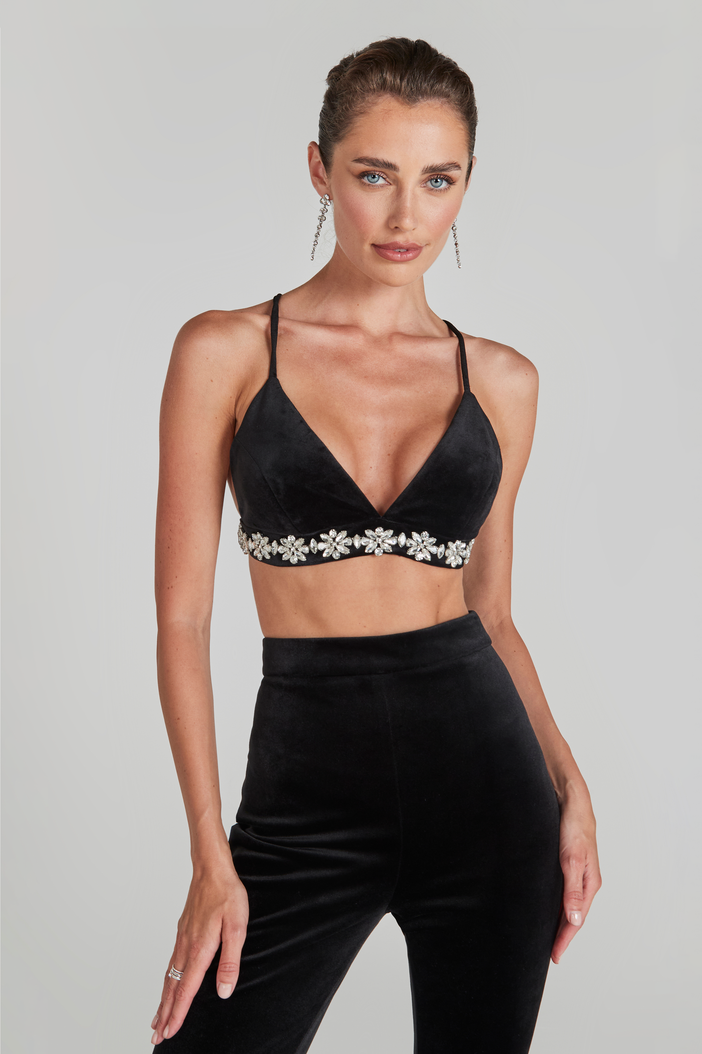 Davina Black Bra Top