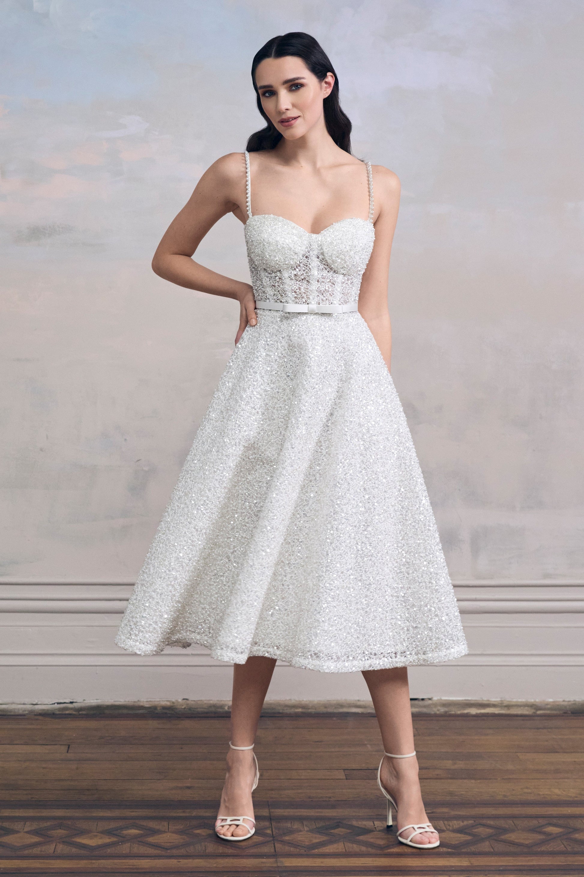 Marilyn White Dress | NADINE MERABI Marilyn White Dress | NADINE MERABI