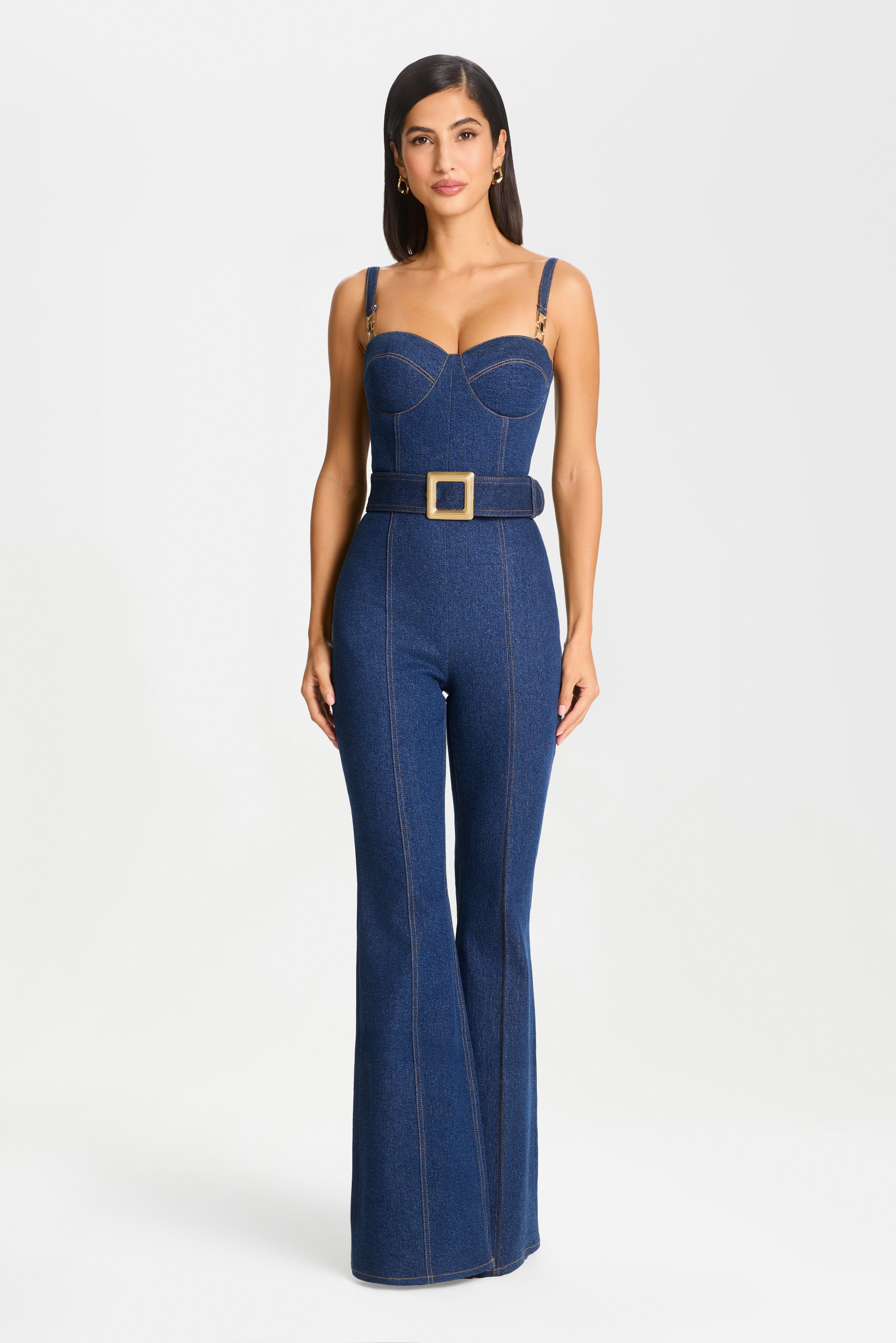 Harley Denim Jumpsuit | NADINE MERABI