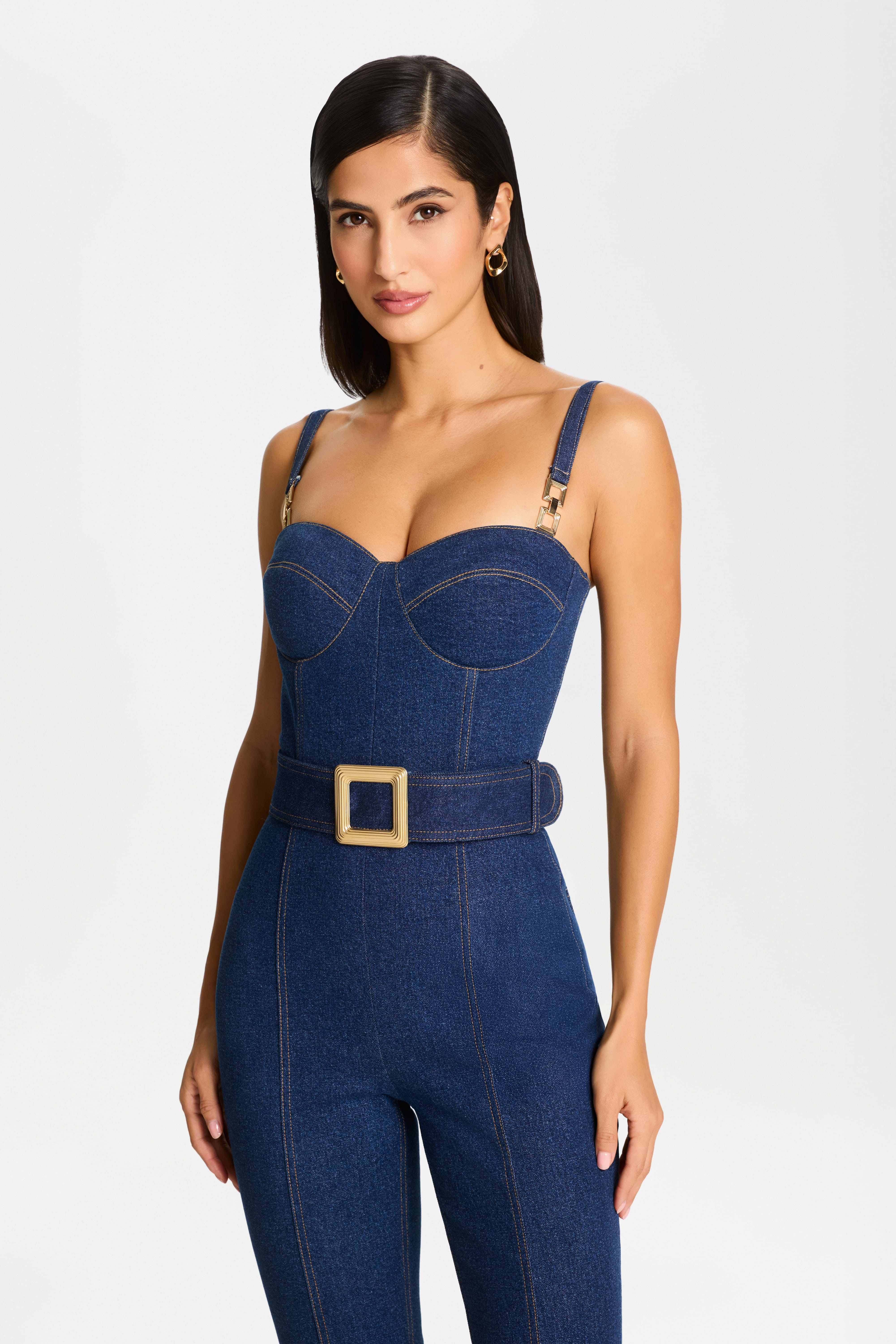 Harley Denim Jumpsuit | NADINE MERABI