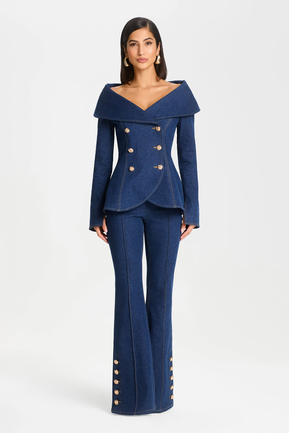 TROUSER Trousers KENDRA DARK DENIM TROUSERS