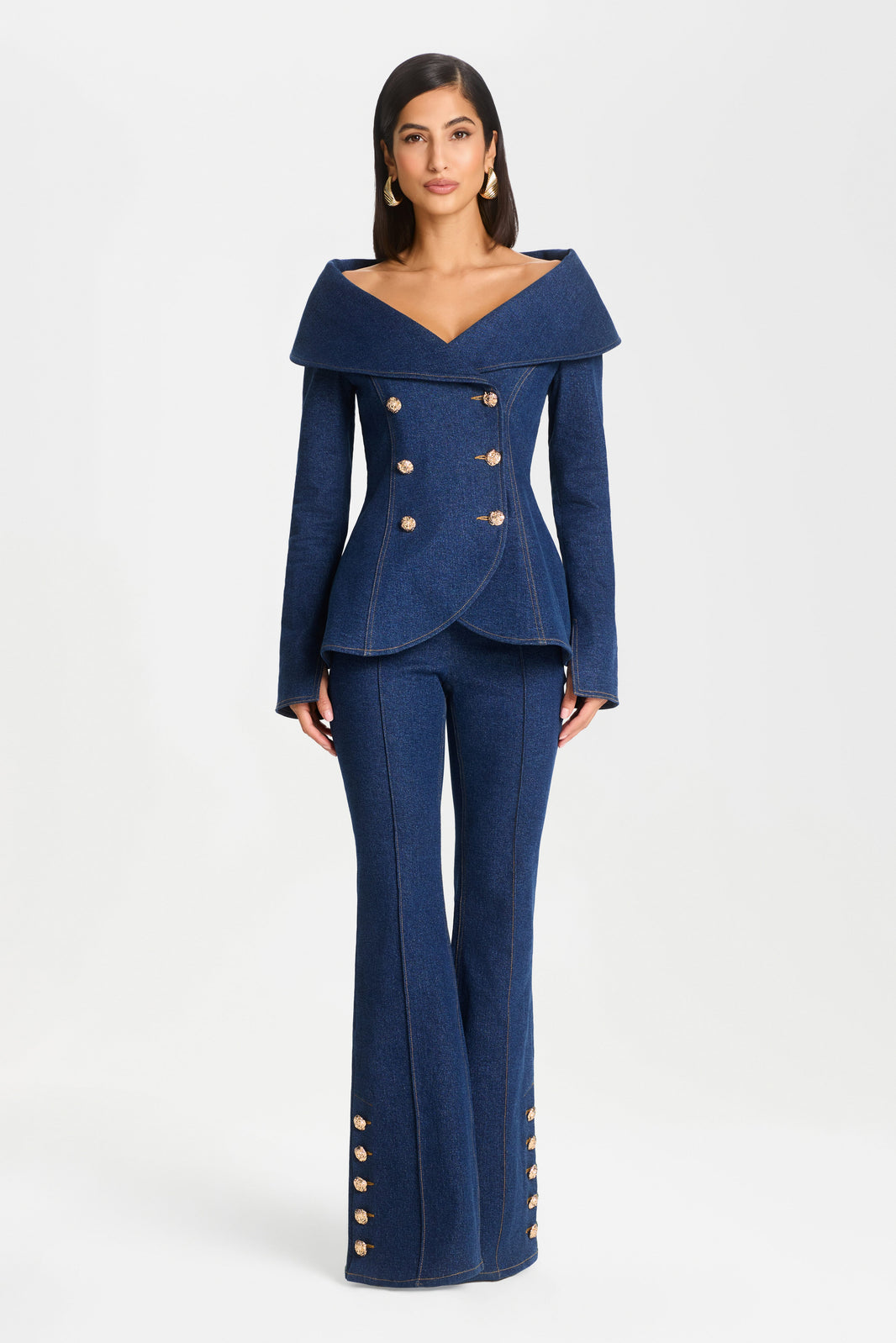TROUSER Trousers KENDRA DARK DENIM TROUSERS